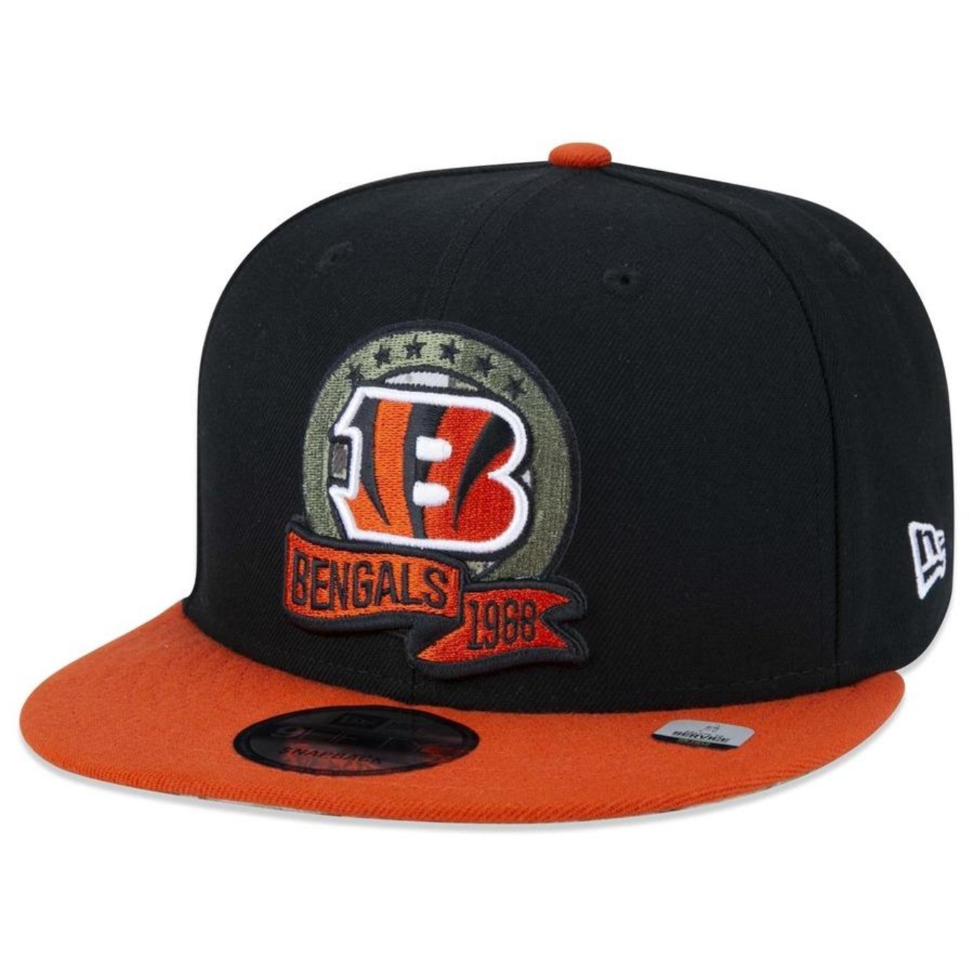 Boné Aba Reta New Era 9Fifty Cincinnati Bengals Salute To Service 2022 - Snapback - Adulto - Foto 3