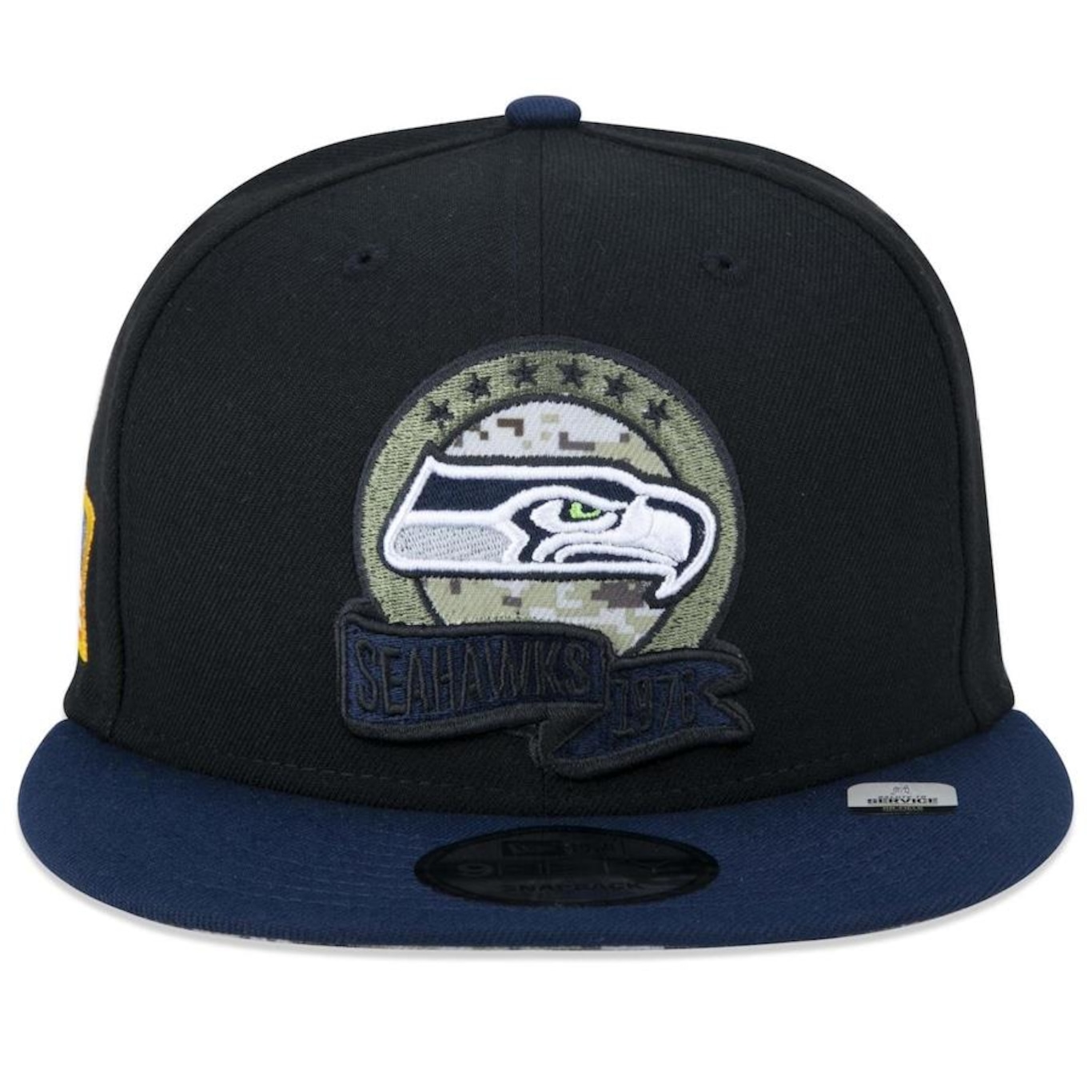 Boné Aba Reta New Era 9Fifty Seattle Seahawks Salute To Service 2022 - Snapback - Adulto - Foto 2