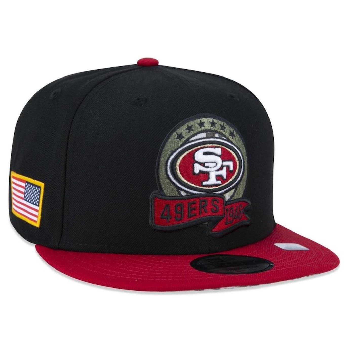 Boné Aba Reta New Era 9Fifty San Francisco 49Ers Salute To Service 2022 - Snapback - Adulto - Foto 1