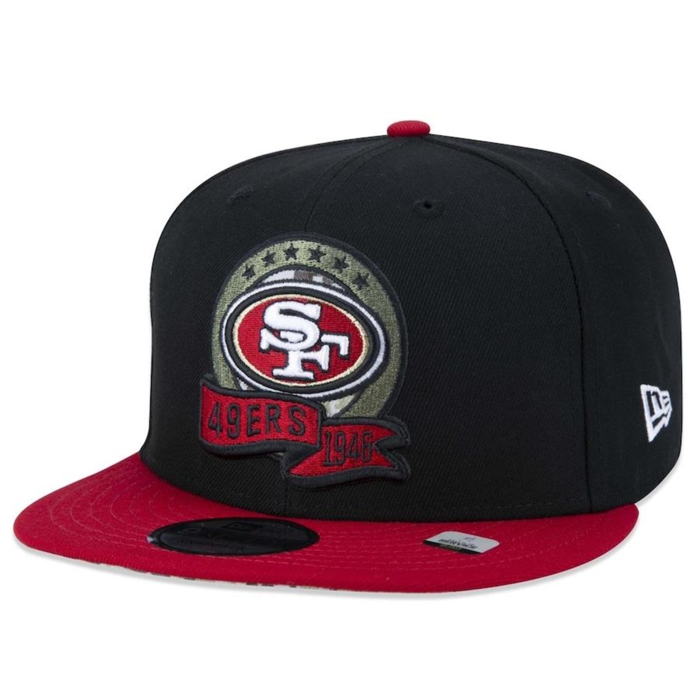 Boné Aba Reta New Era 9Fifty San Francisco 49Ers Salute To Service 2022 - Snapback - Adulto - Foto 3