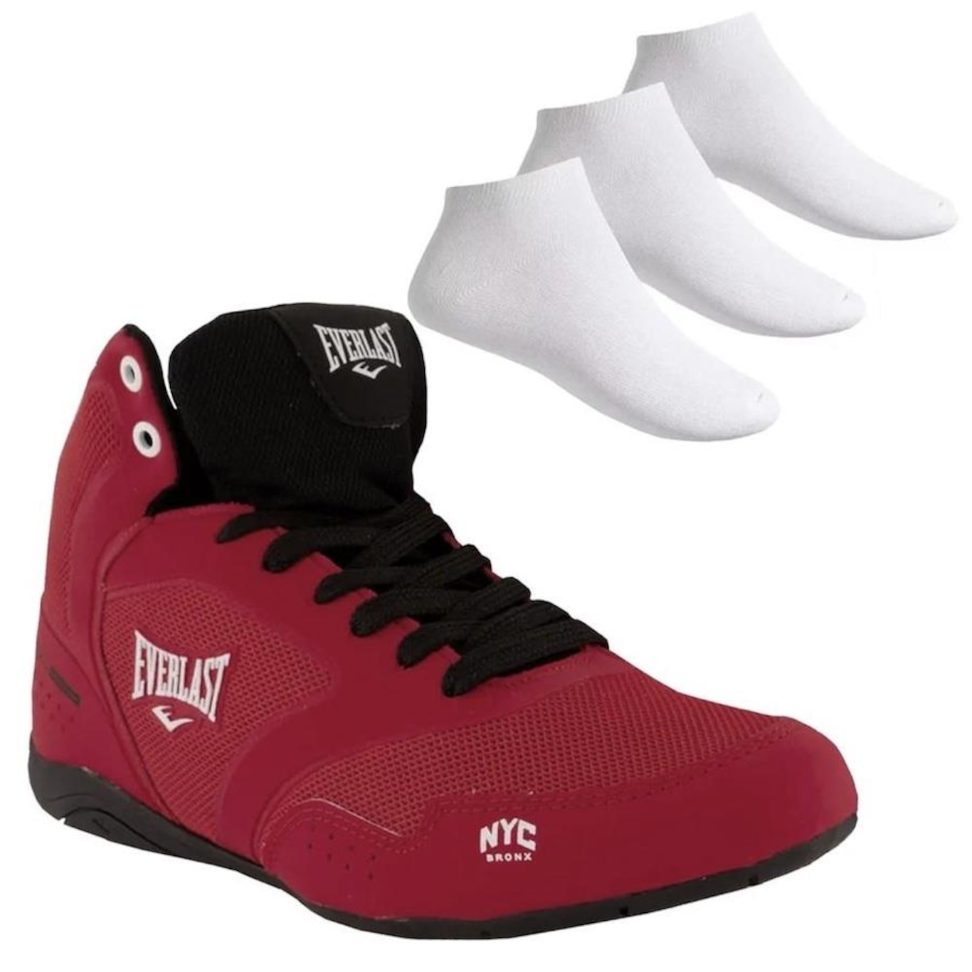 Kit Everlast: TênisClinch III + 3 Pares de Meias - Masculino - Foto 1