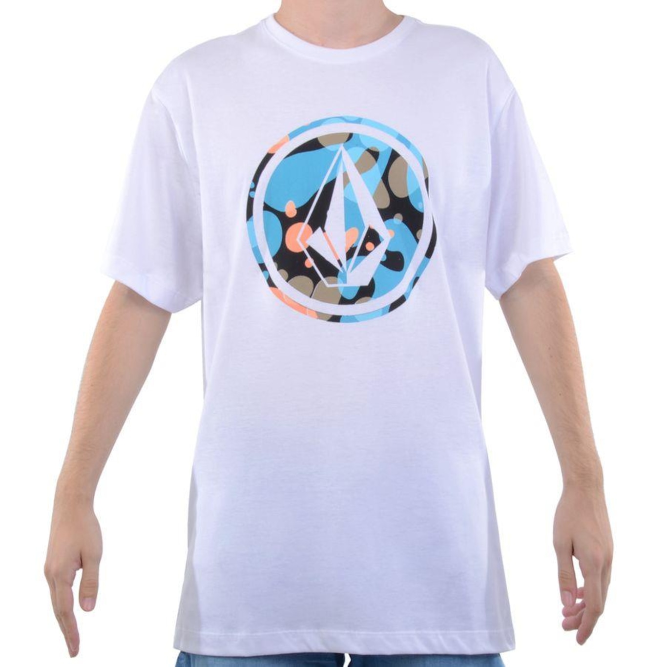 Camiseta Volcom Circle Stone - Masculina - Foto 1