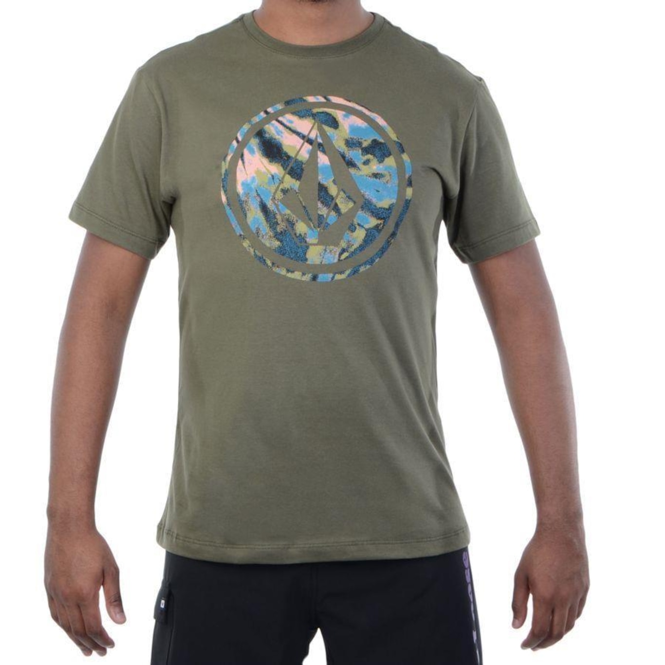 Camiseta Volcom Circle Stone - Masculina - Foto 1