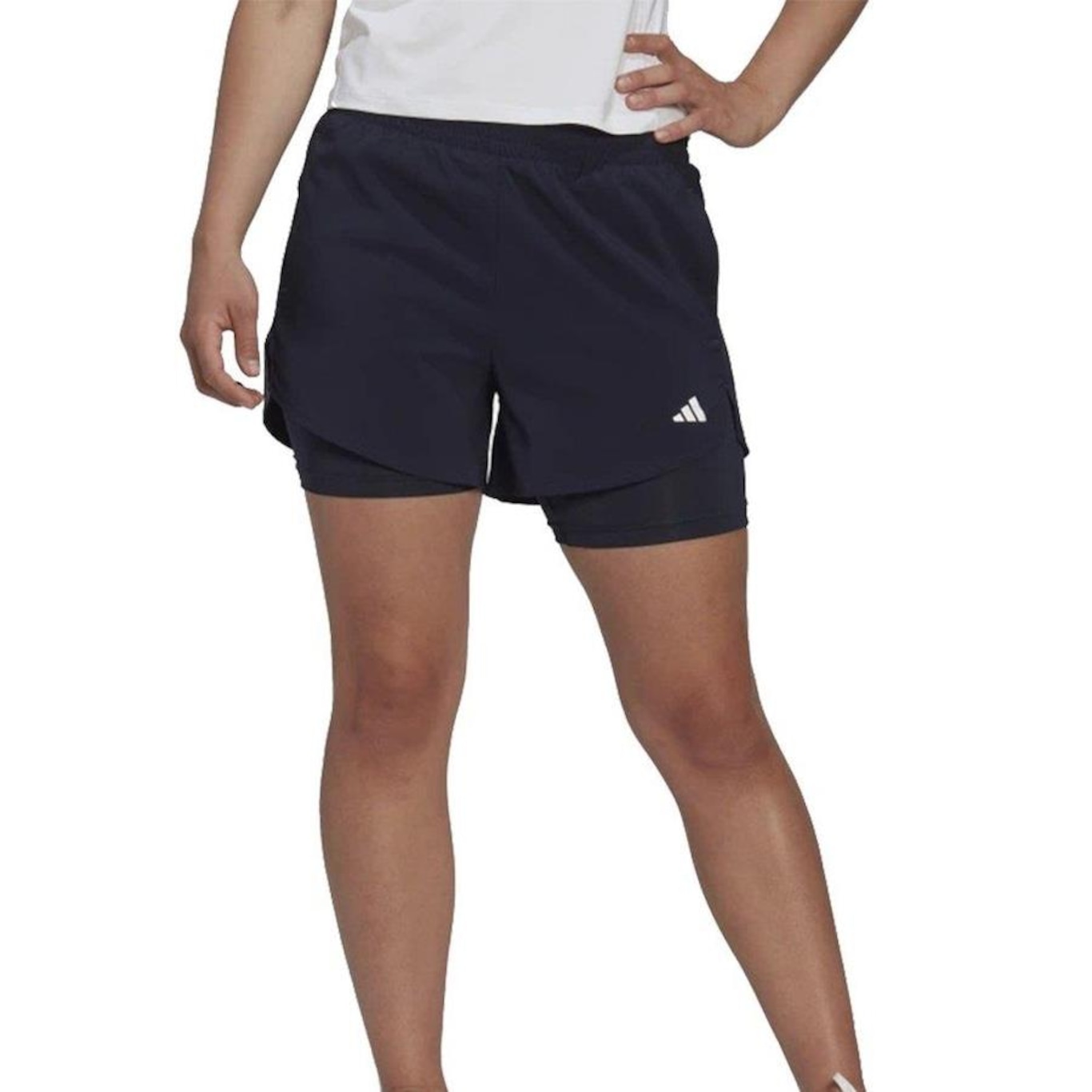 Bermuda adidas Dois em Um - Masculino - Foto 1