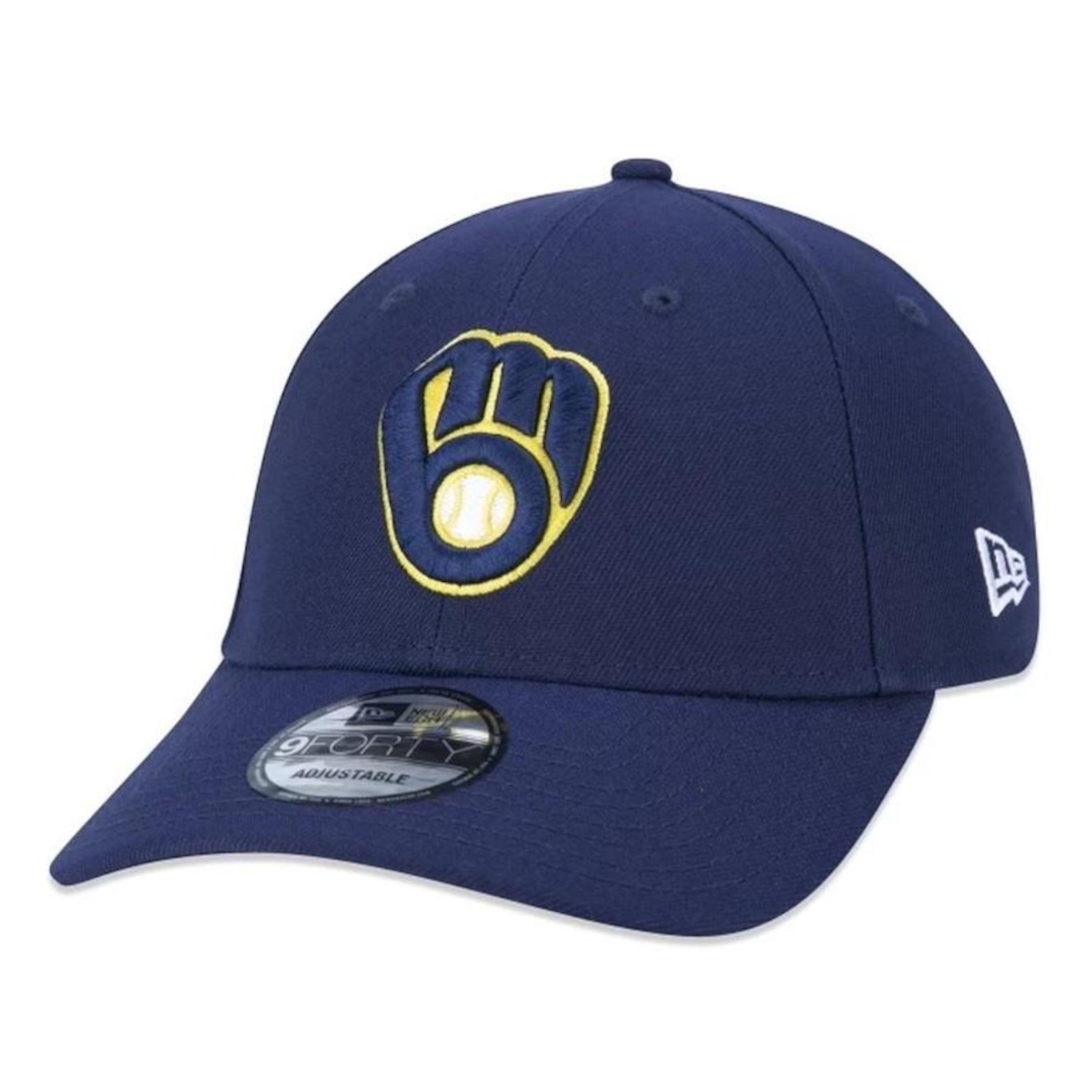 Boné Aba Curva New Era Milwaukee Brewers 940 Team Color - Snapback - Adulto - Foto 1