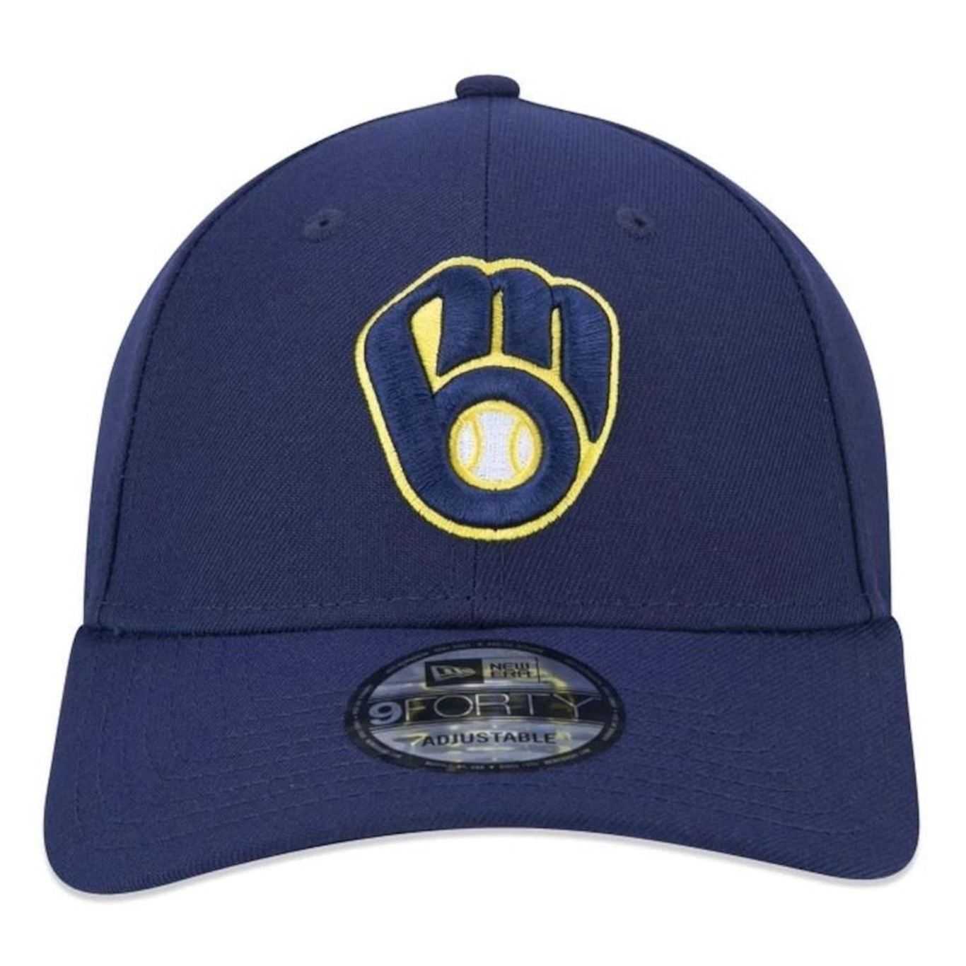 Boné Aba Curva New Era Milwaukee Brewers 940 Team Color - Snapback - Adulto - Foto 3