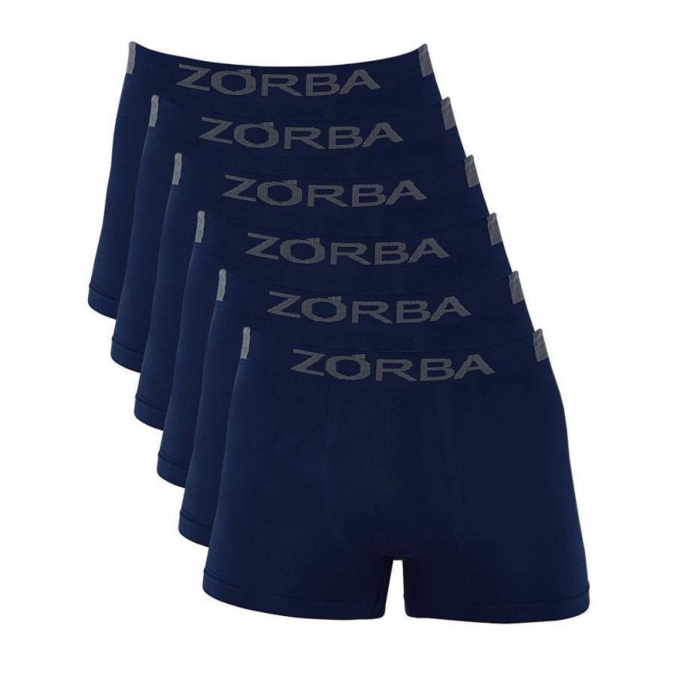 Kit de Cuecas Zorba Boxer Sem Costura Extreme Sport 836 - Adulto - com 6 Unidades - Foto 1