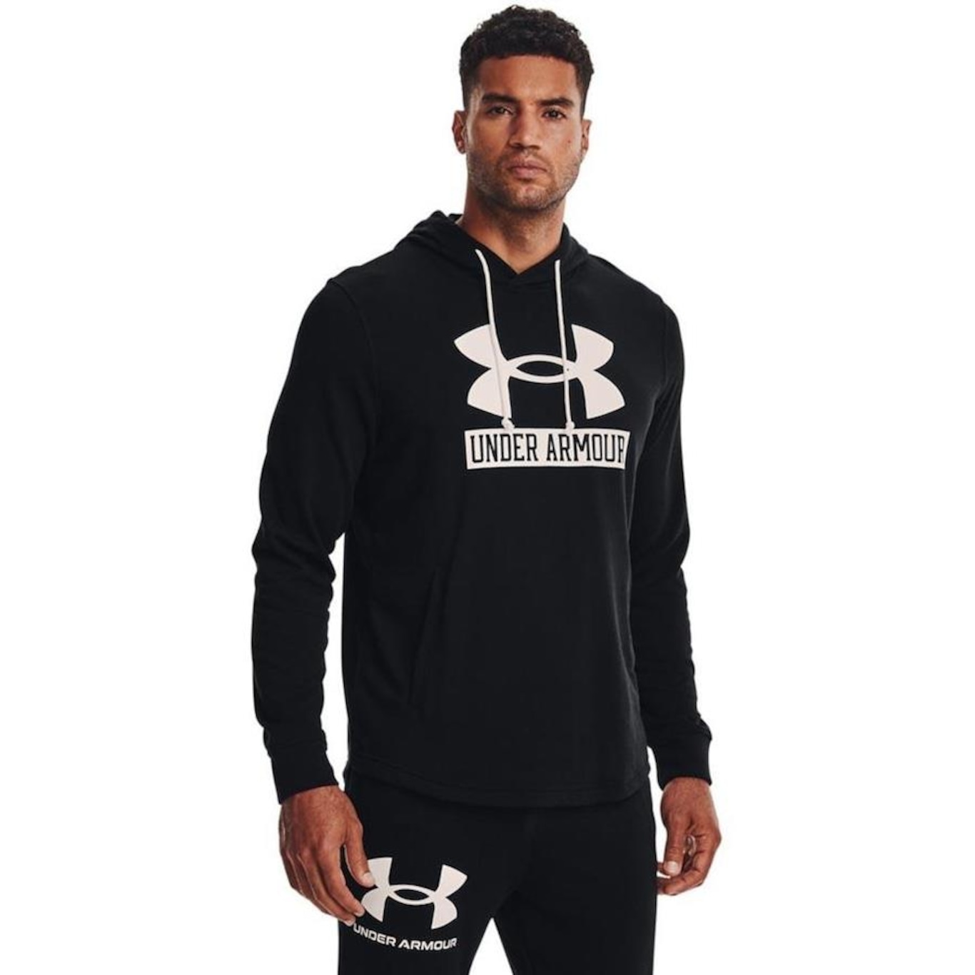 Blusão de Moletom com Capuz Under Armour Rival Terry Logo - Masculino - Foto 1