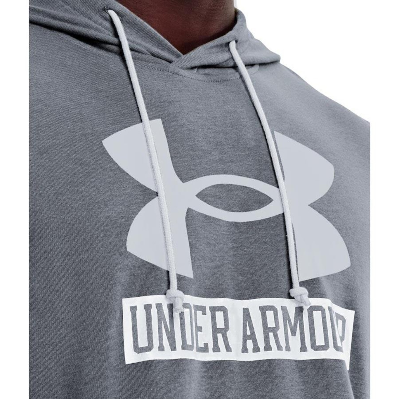 Blusão de Moletom com Capuz Under Armour Rival Terry Logo - Masculino - Foto 3