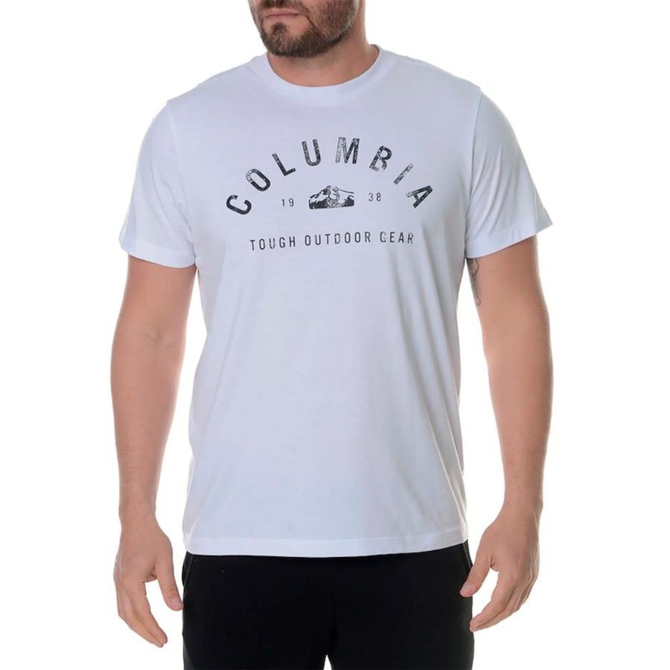 Camiseta Columbia CSC Dome Branco Masculino - Foto 1