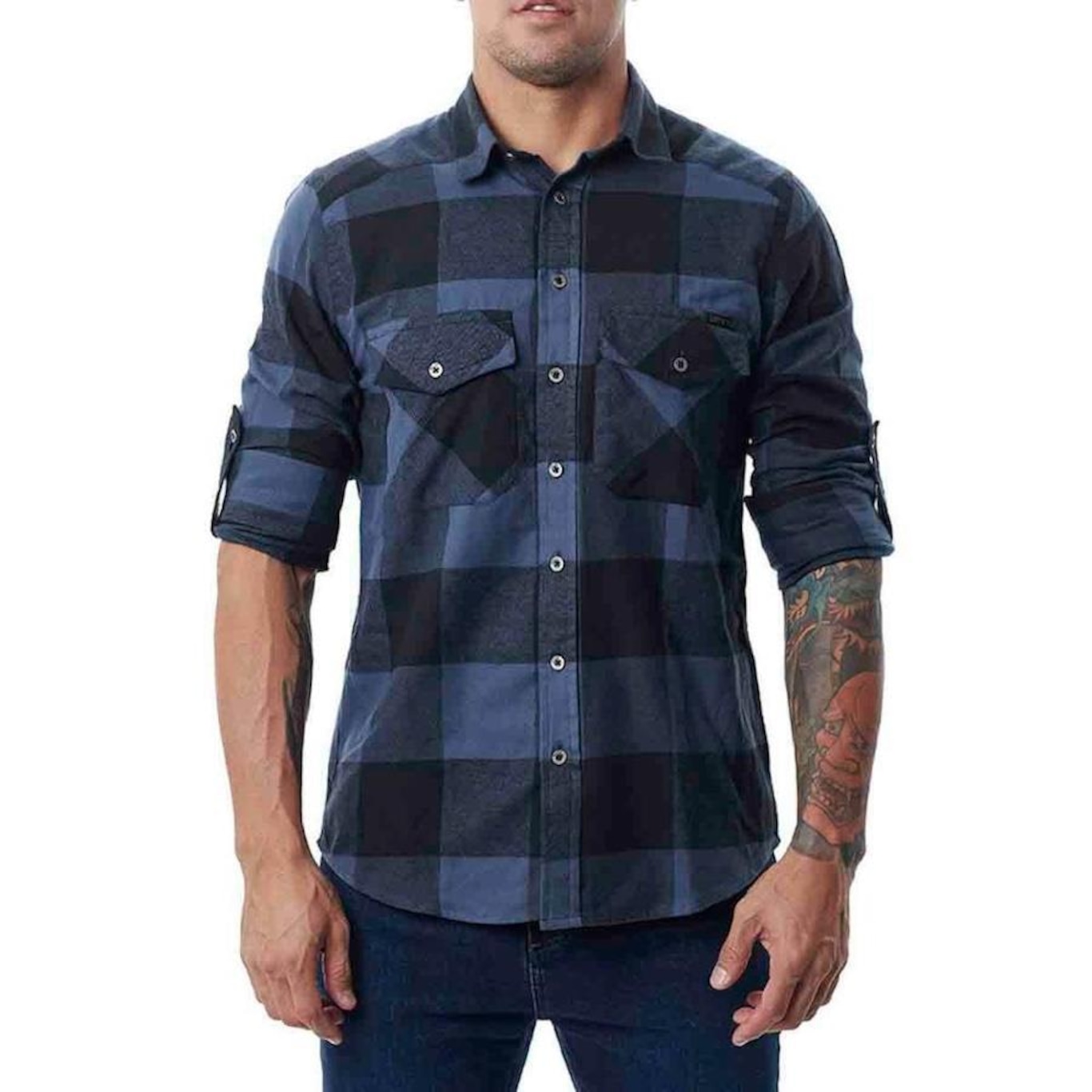 Camiseta Invictus Lumberjack Flanela - Masculina - Foto 5