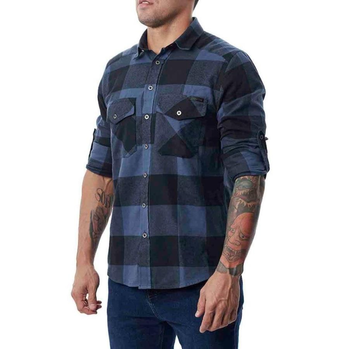 Camiseta Invictus Lumberjack Flanela - Masculina - Foto 6