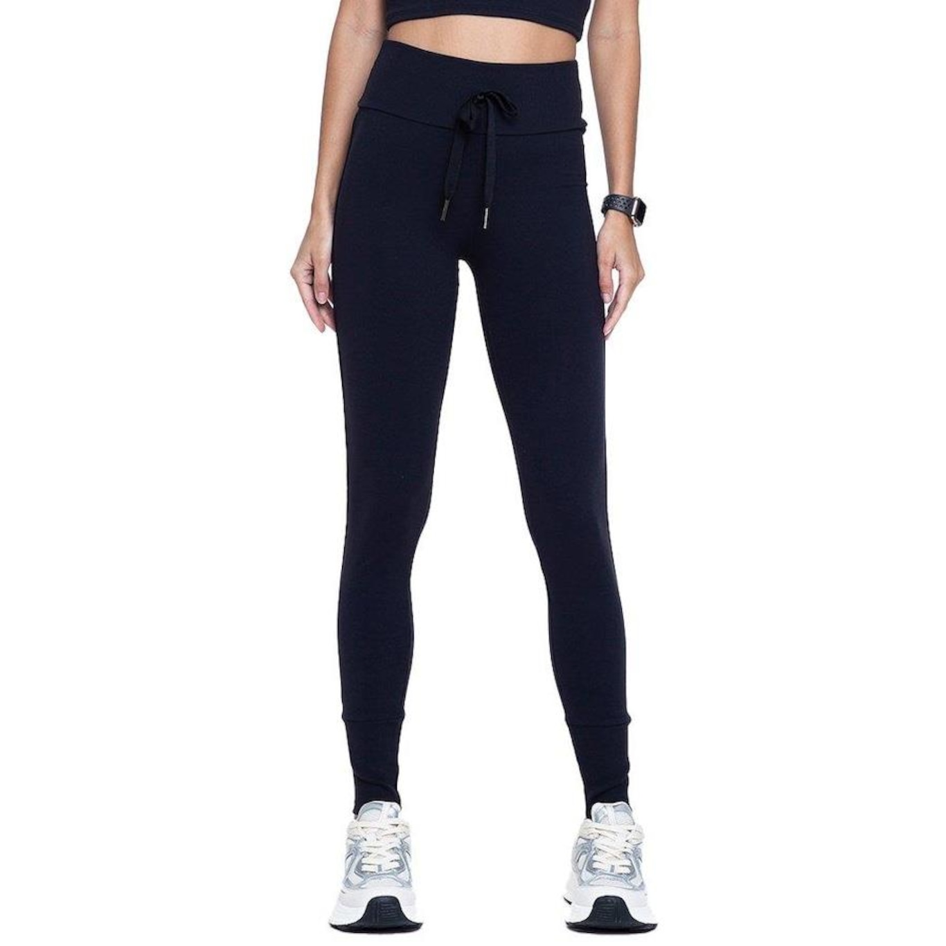 Calça Legging Everlast Power Up Feminina - Preto e Branco