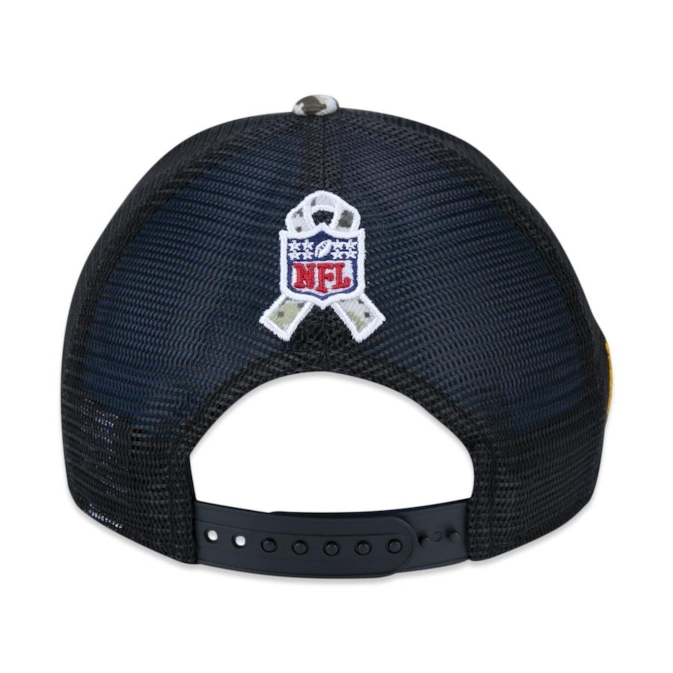 Boné Aba Curva New Era 9Forty Buffalo Bills Salute To Service 2022 - Snapback - Trucker - Adulto - Foto 4