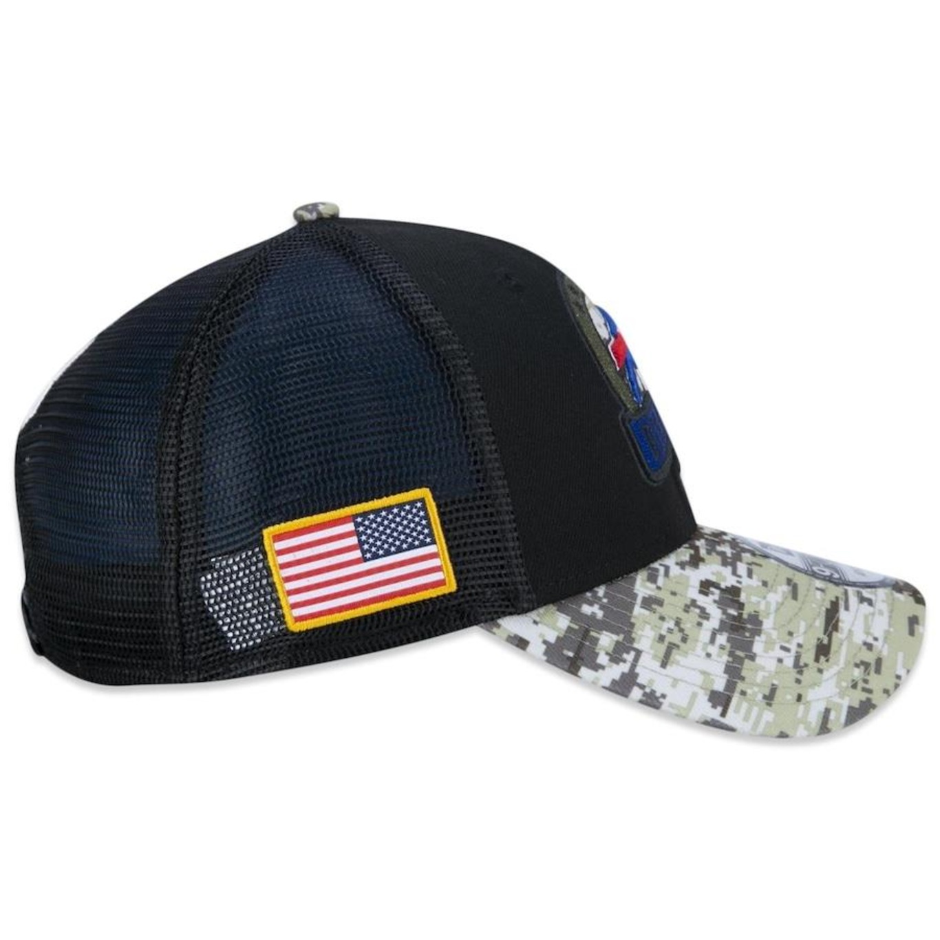 Boné Aba Curva New Era 9Forty Buffalo Bills Salute To Service 2022 - Snapback - Trucker - Adulto - Foto 6