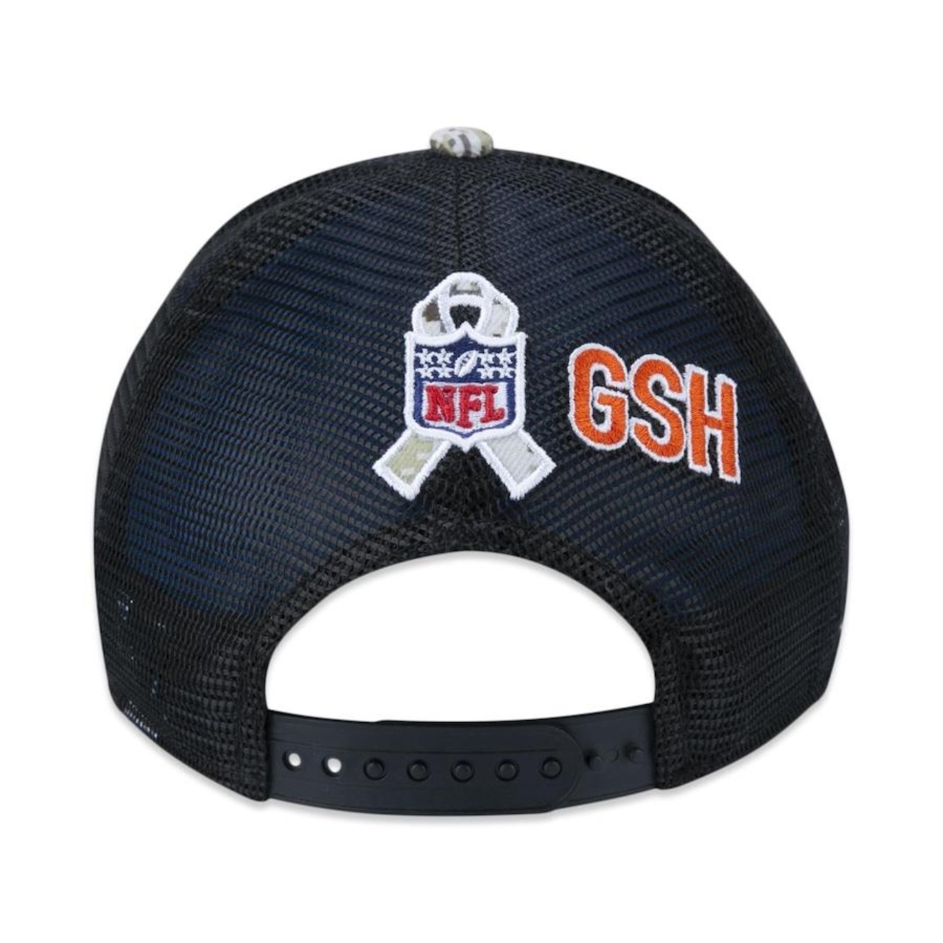 Boné Aba Curva New Era 9Forty Chicago Bears Salute To Service 2022 - Snapback - Trucker - Adulto - Foto 4