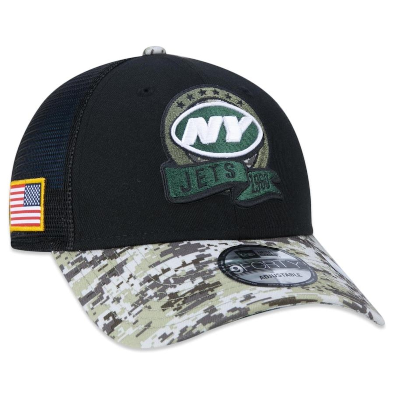 New York Jets New Era 2022 Salute to Service 9FORTY Cap