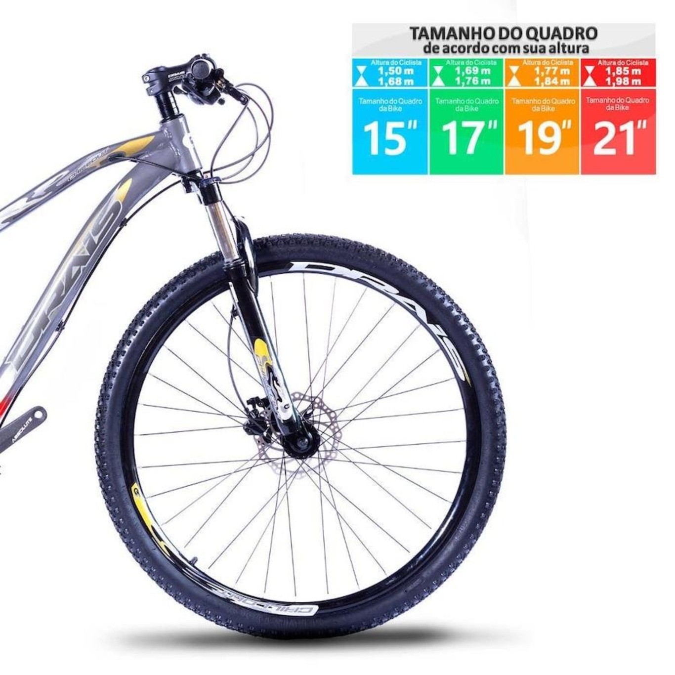 Bicicleta Drais Chillout - Aro 29 - Freio a Disco - Câmbio Shimano - 18V - Adulto - Foto 5