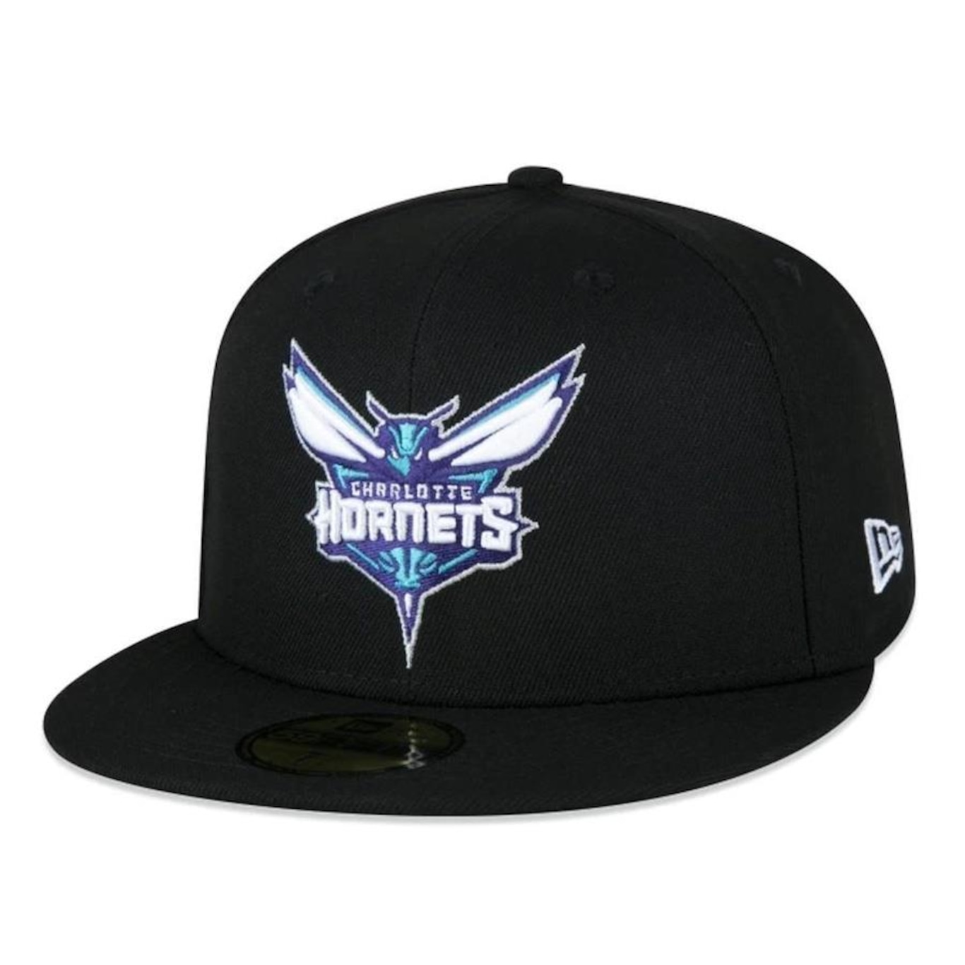 Boné Aba Reta New Era Charlotte Hornets 5950 NBA - Fechado - Adulto - Foto 1