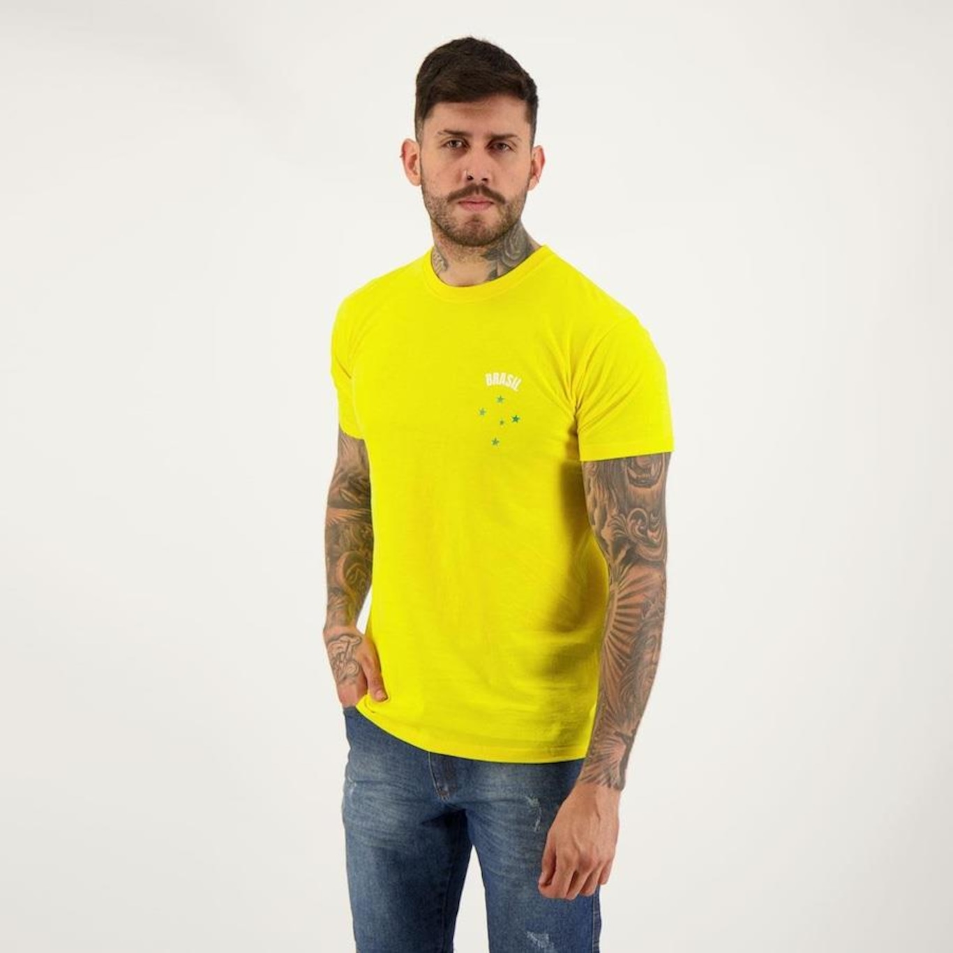 Camisa Futfanatics Brasil Clássica - Masculina - Foto 2