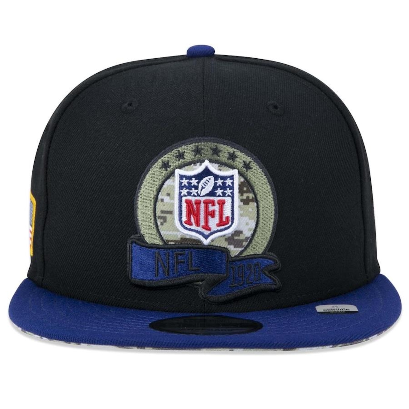 Boné Aba Reta New Era 9Fifty NFL Shield Salute To Service 2022 - Snapback - Adulto - Foto 2