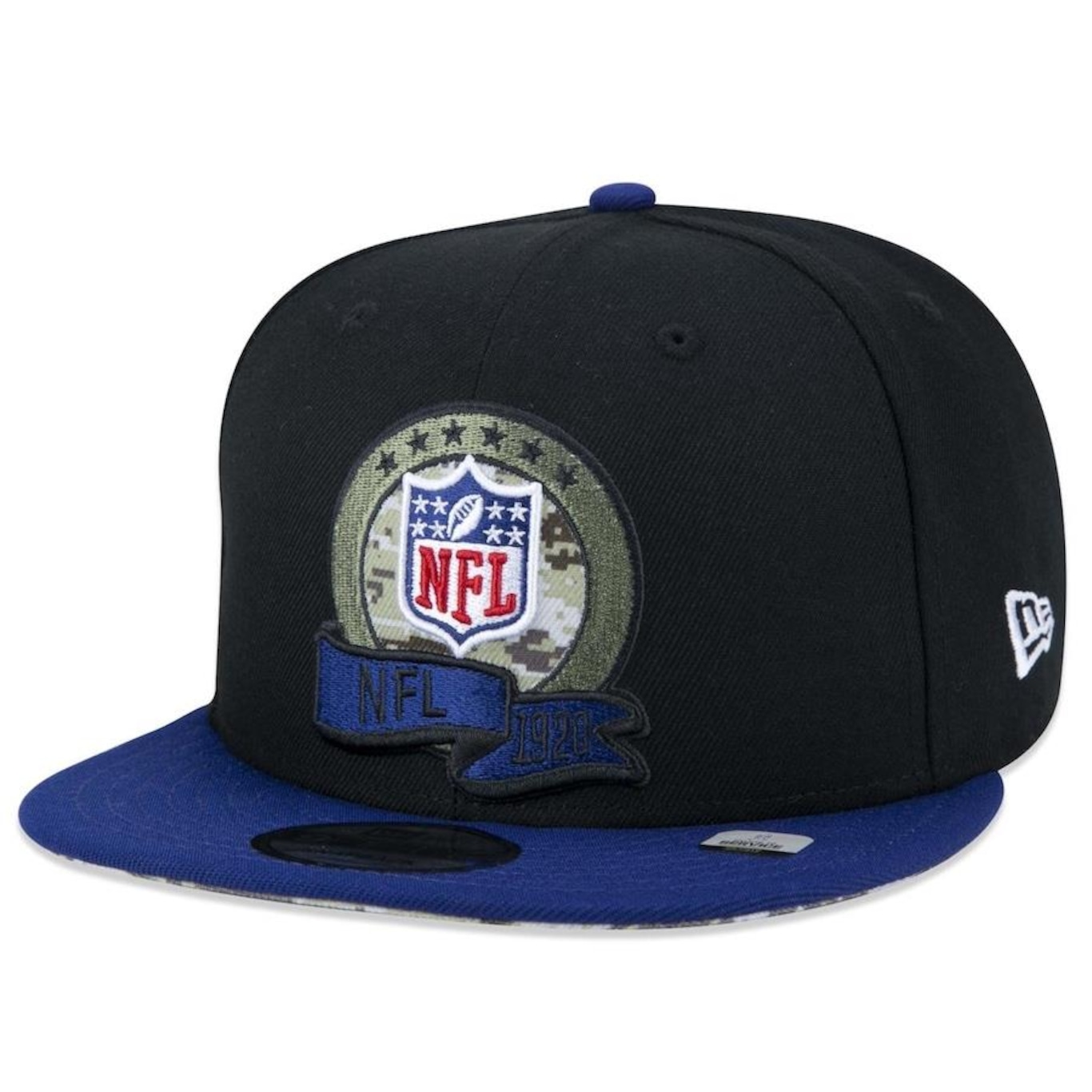 Boné Aba Reta New Era 9Fifty NFL Shield Salute To Service 2022 - Snapback - Adulto - Foto 3