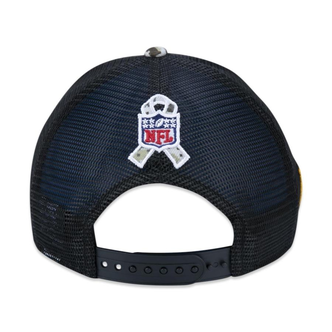 Boné Aba Curva New Era 9Forty New England Patriots Salute To Service 2022 - Snapback - Trucker - Adulto - Foto 4