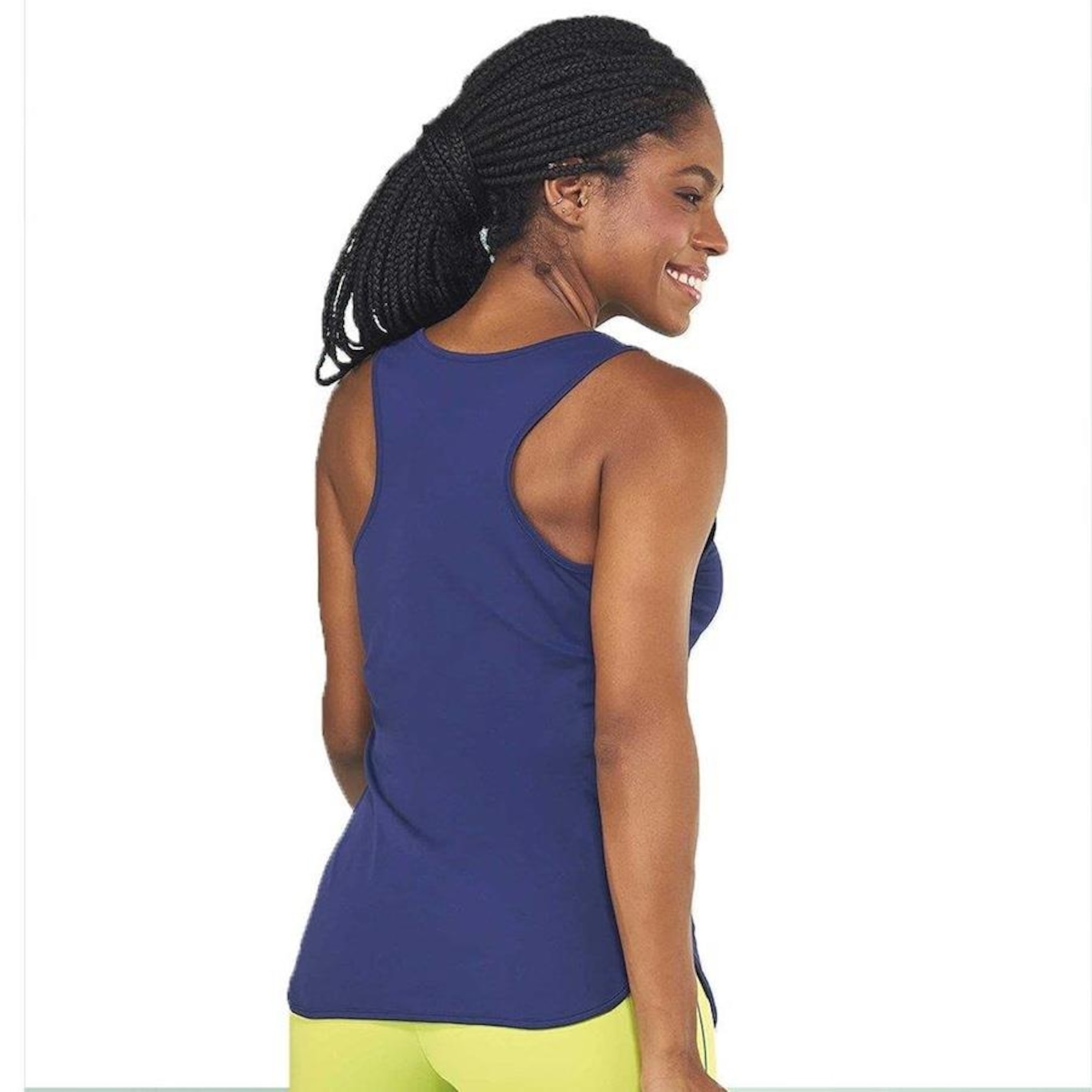 Camiseta Regata Alto Giro Skin Fit Inspiracional - Feminina - Foto 2