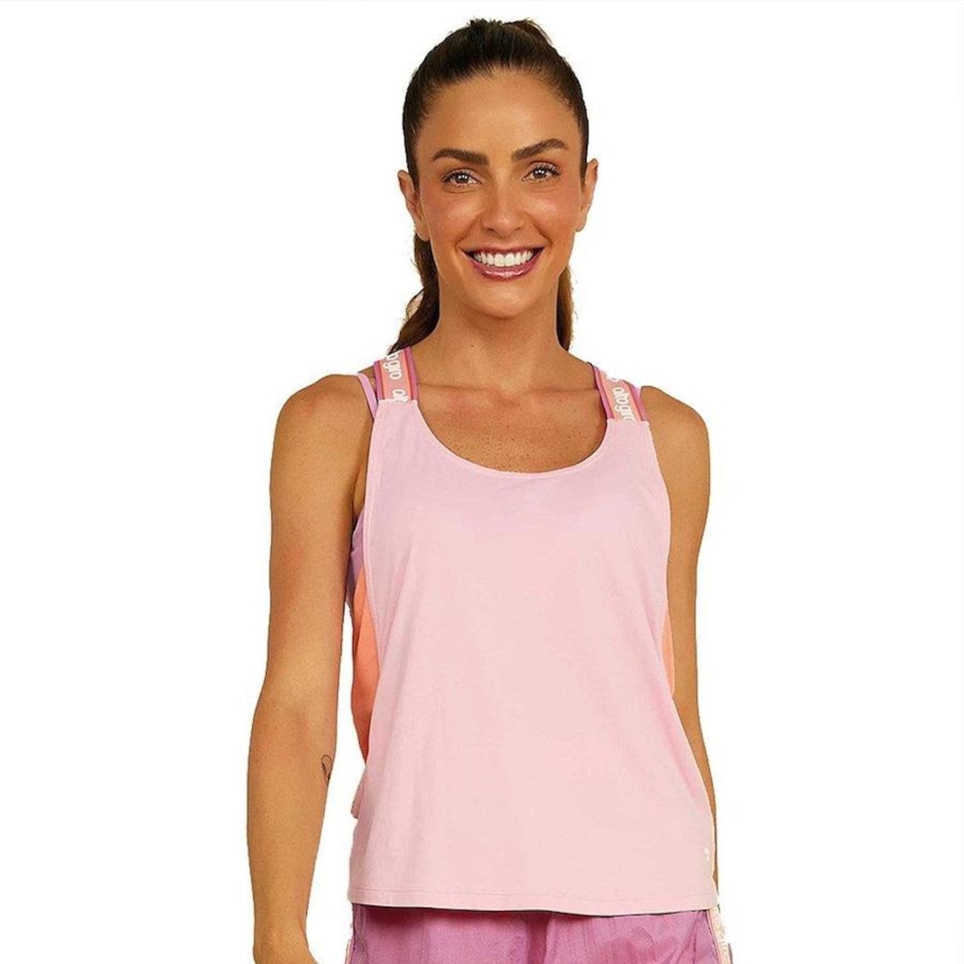 Camiseta Regata Alto Giro Skin Fit - Feminina - Foto 1