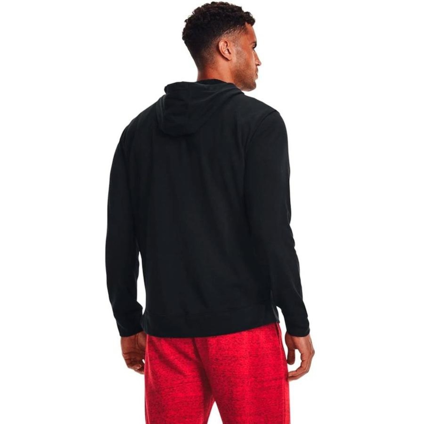 Jaqueta com Capuz Under Armour Rival Terry Logo Crew - Masculina - Foto 2