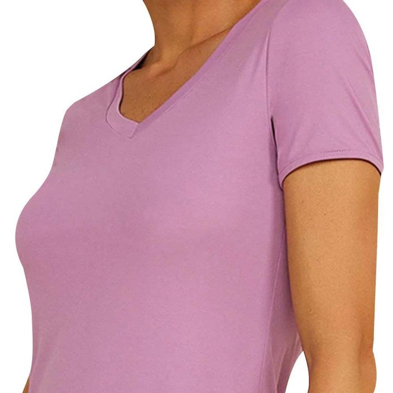 Camiseta Alto Giro Skin Fit - Feminina - Foto 3