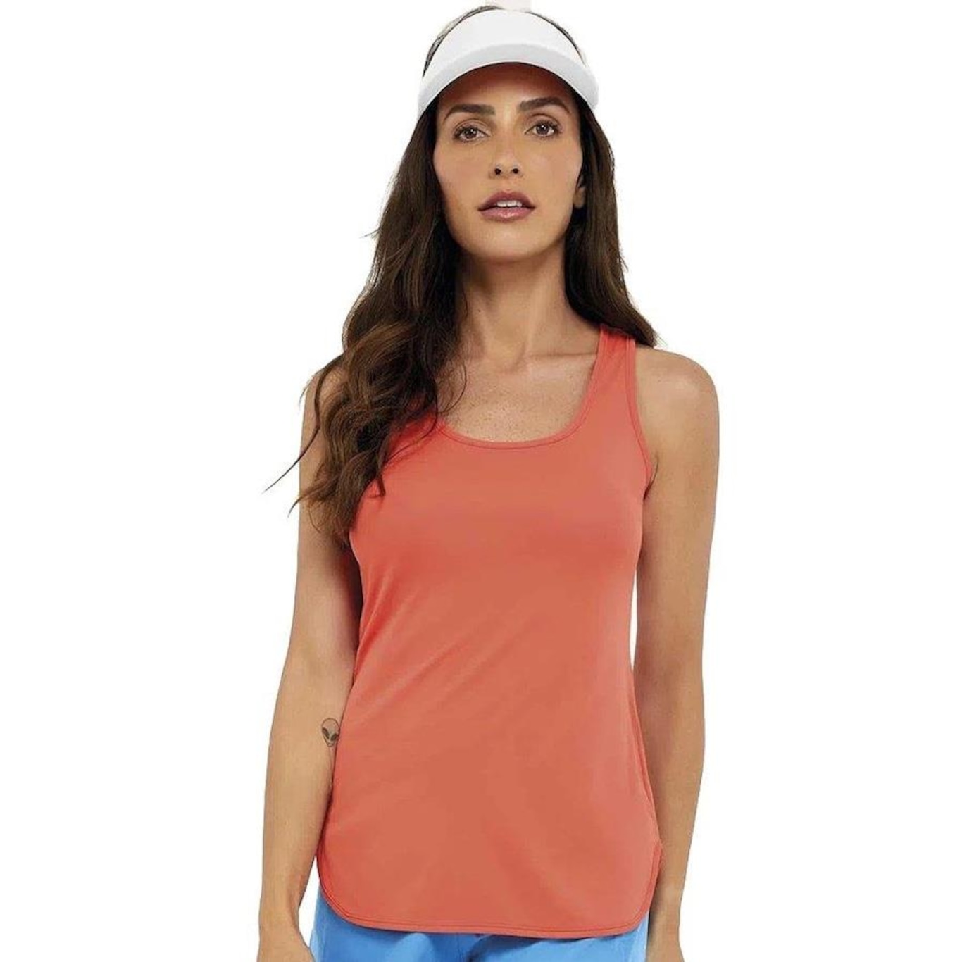 Camiseta Regata Alto Giro Skin Fit - Feminina - Foto 1