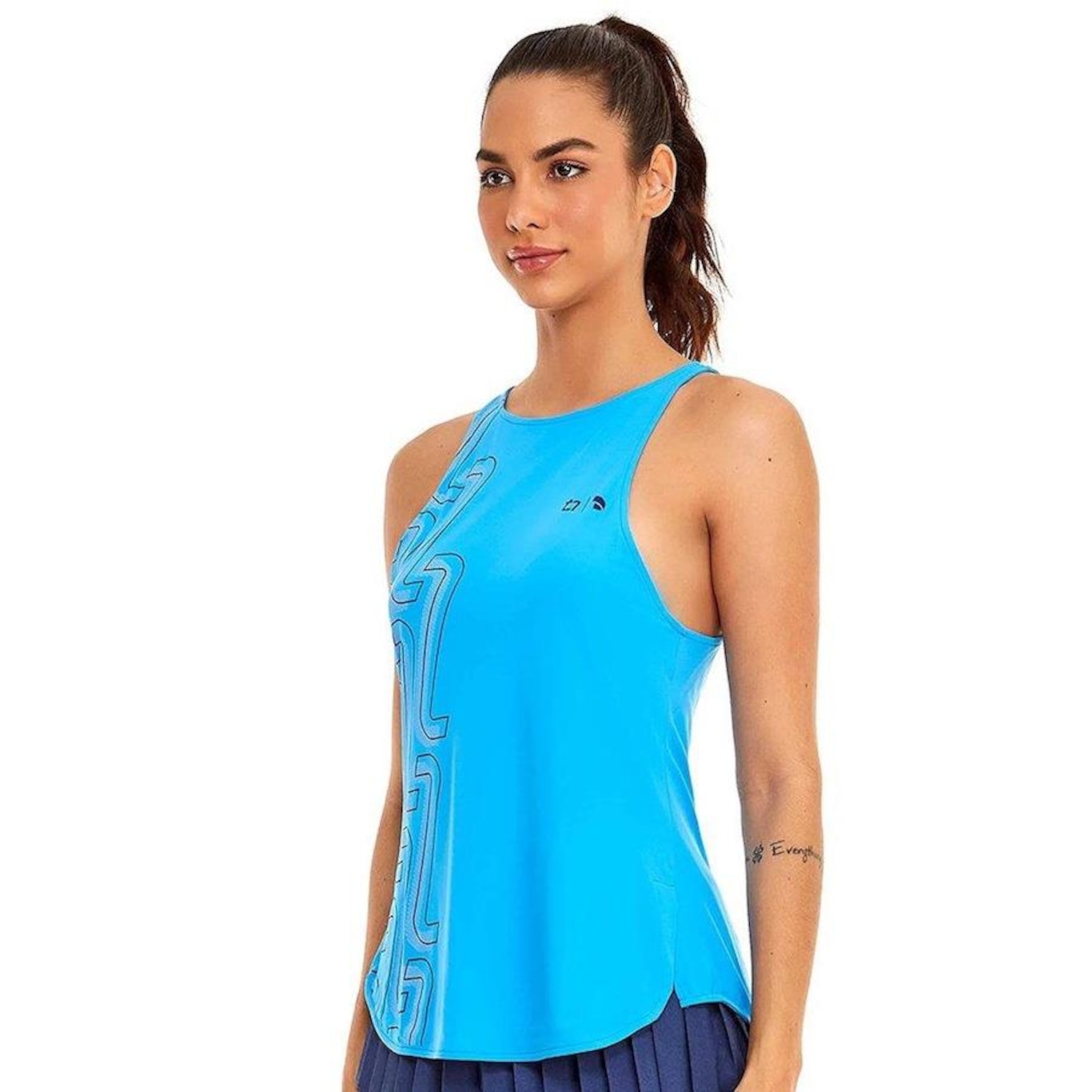 Camiseta Regata Alto Giro Skin Fit TN - Feminina - Foto 1