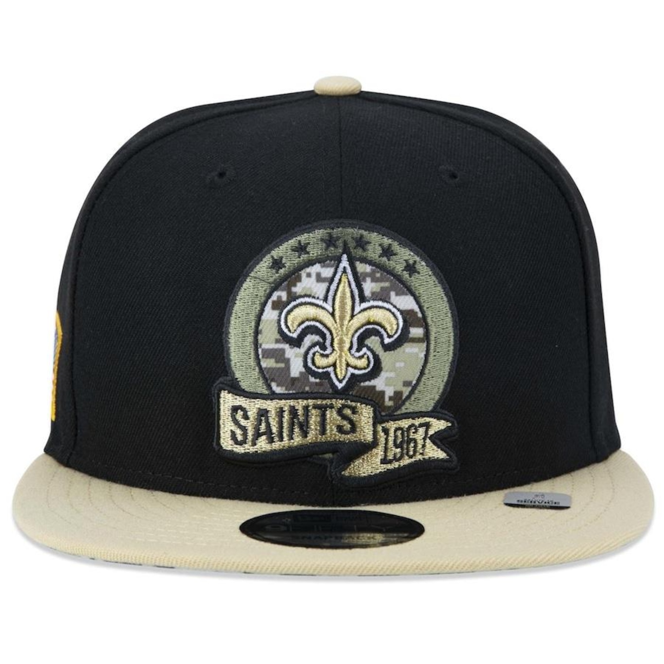 Boné Aba Reta New Era 9Fifty New Orleans Saints Salute To Service 2022 - Snapback - Adulto - Foto 2