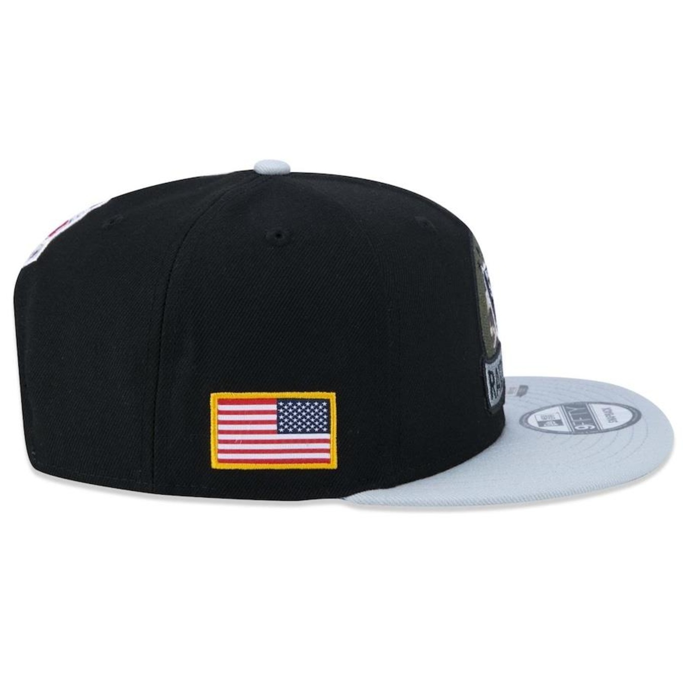 Boné Aba Reta New Era 9Fifty Las Vegas Raiders Salute To Service 2022 - Snapback - Adulto - Foto 6