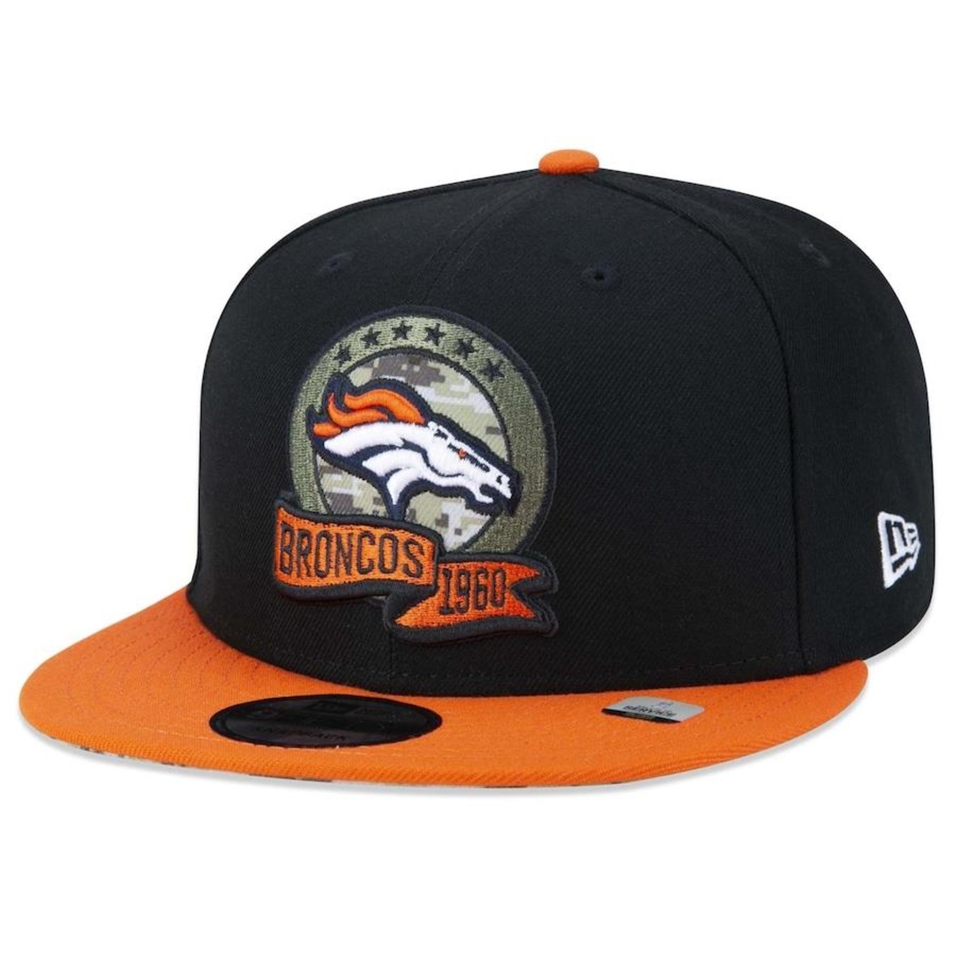 Boné Aba Reta New Era 9Fifty Denver Broncos Salute To Service 2022 - Snapback - Adulto - Foto 3