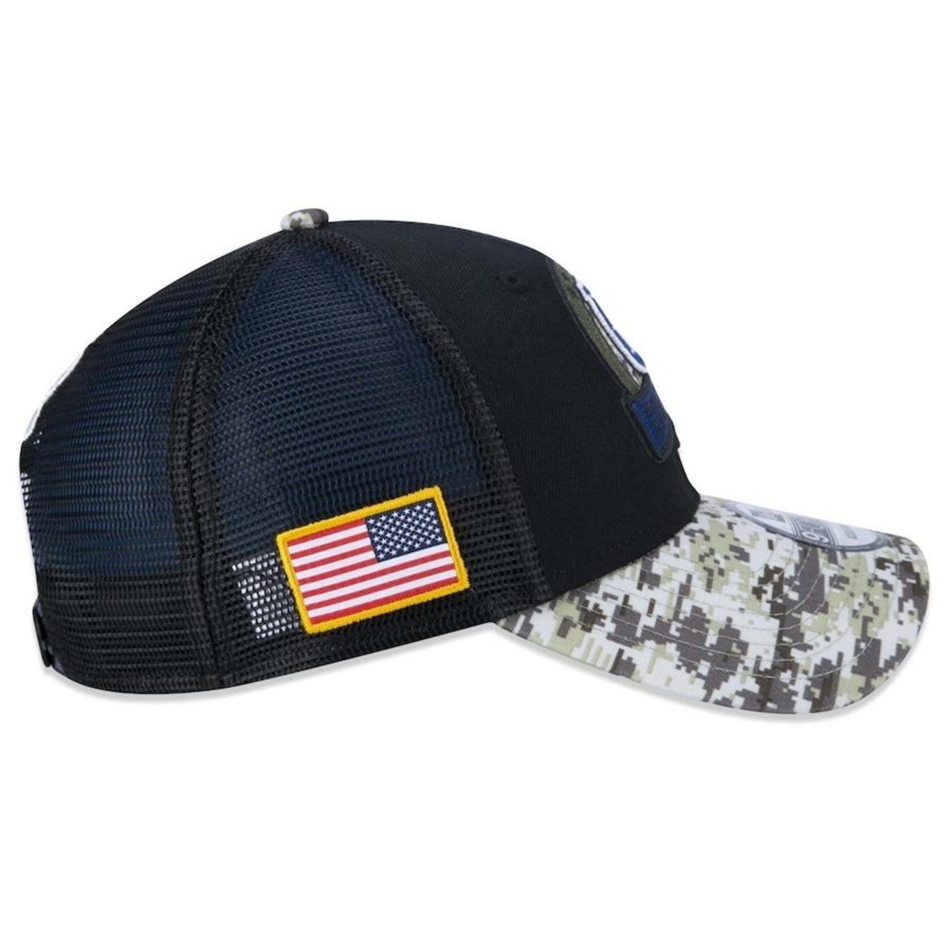 Boné Aba Curva New Era 9Forty Indianapolis Colts Salute To Service 2022 - Snapback - Trucker - Adulto - Foto 6