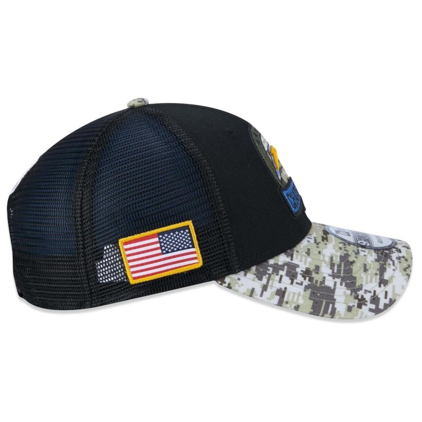 Boné Aba Curva New Era 9Forty Los Angeles Chargers Salute To Service 2022 - Snapback - Trucker - Adulto - Foto 6