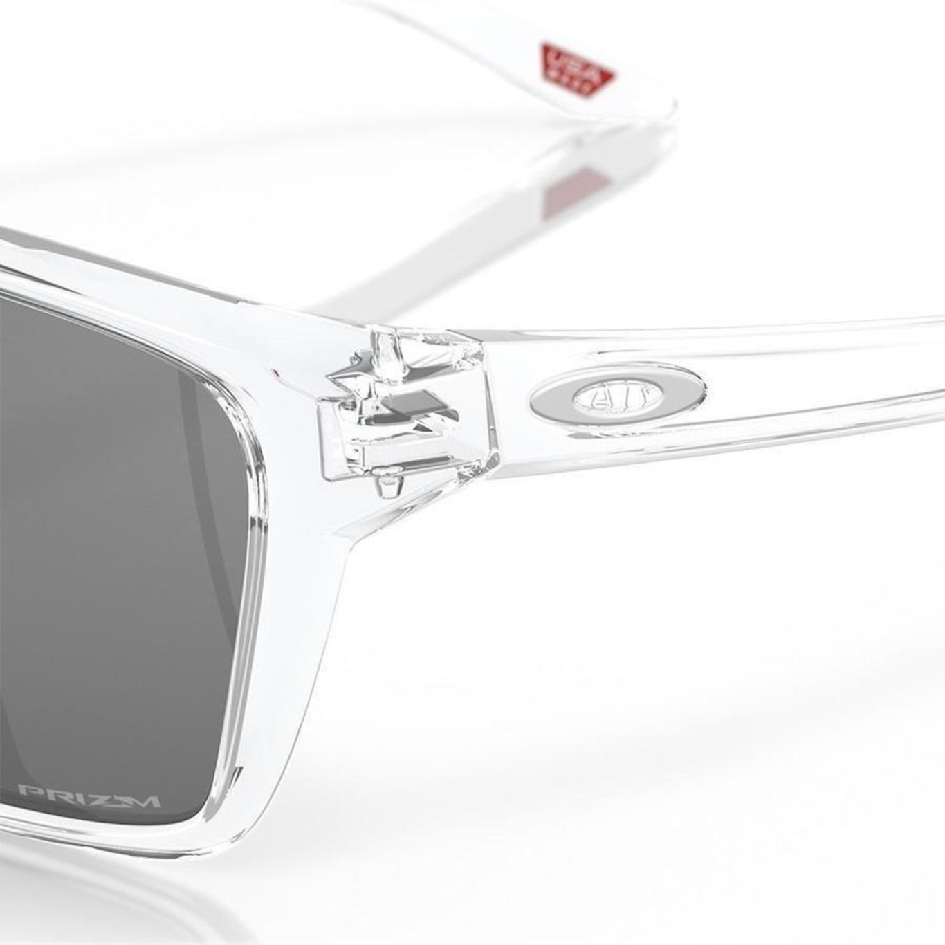 Óculos de Sol Oakley Sylas Polished Clear Prizm - Unissex - Foto 4