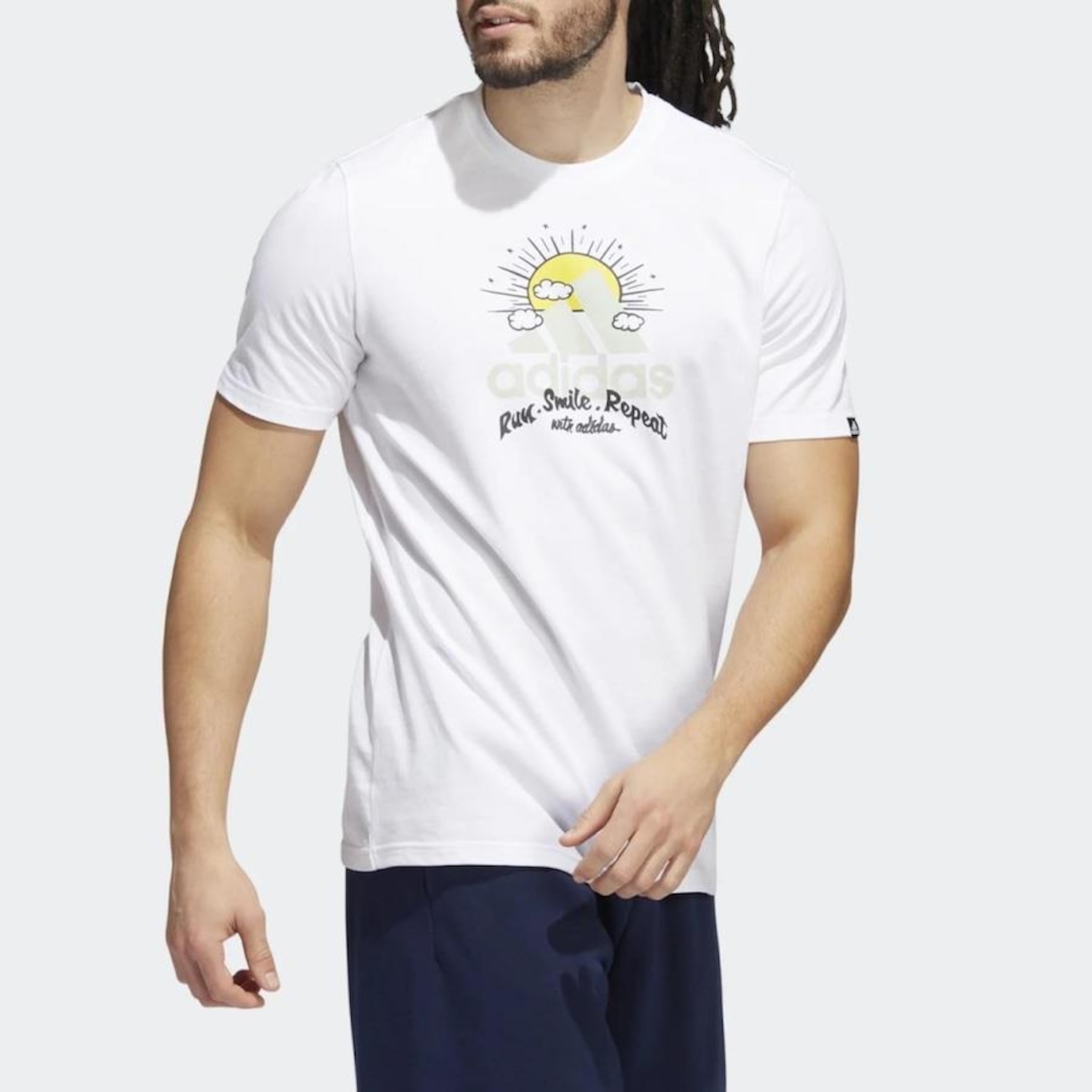 Camiseta adidas Aworld Run - Masculina - Foto 3