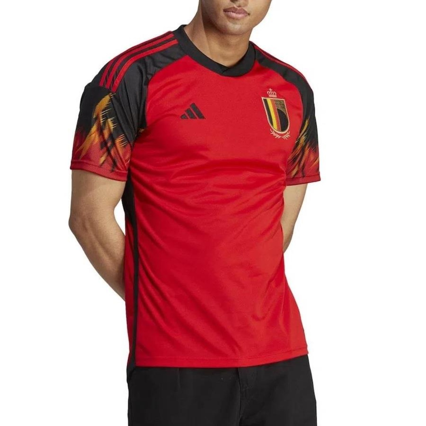 Camisa 1 Bélgica 22 adidas - Masculina - Foto 1