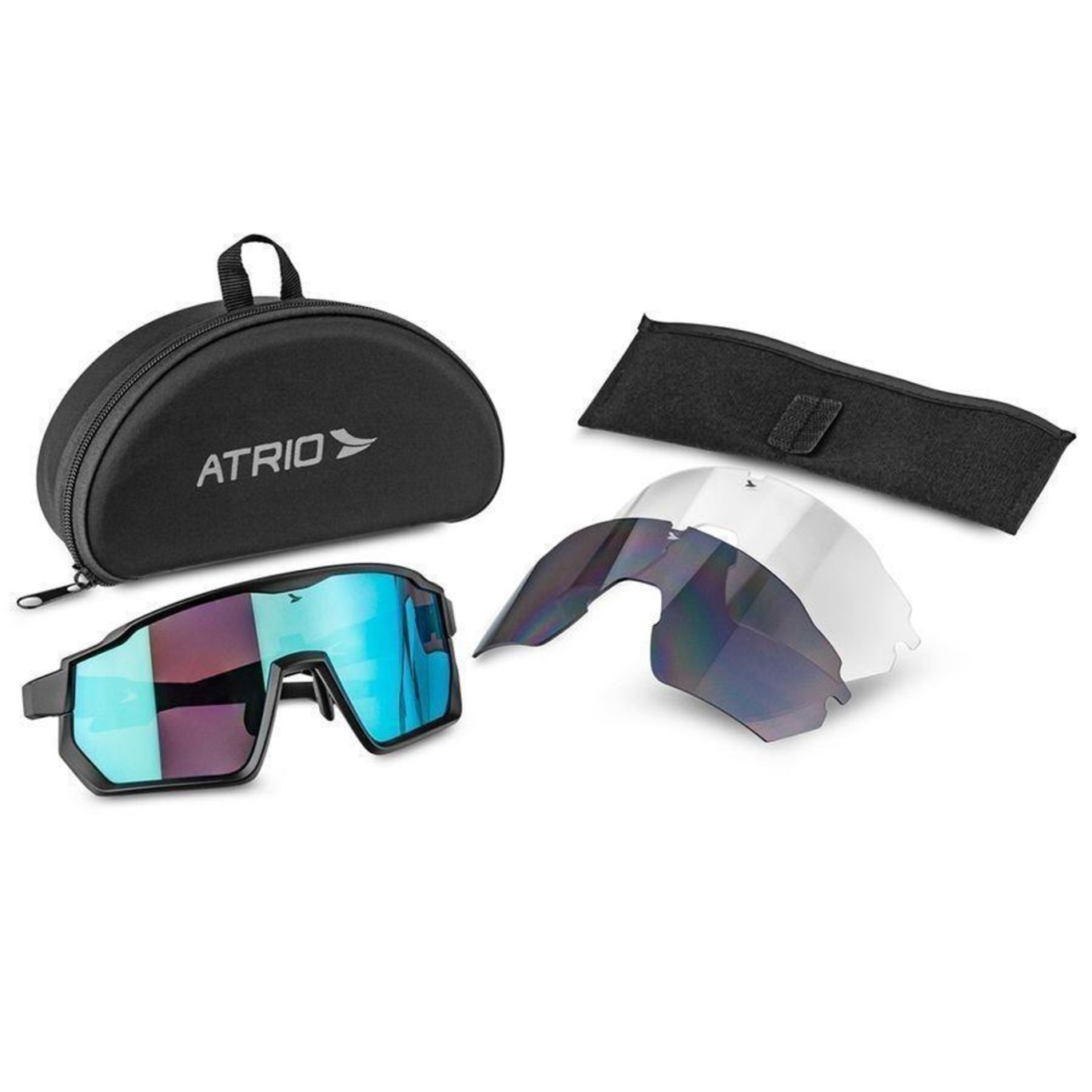 Óculos de Ciclismo Atrio Sprinter Kit 3 Lentes BI232 - Unissex - Foto 5