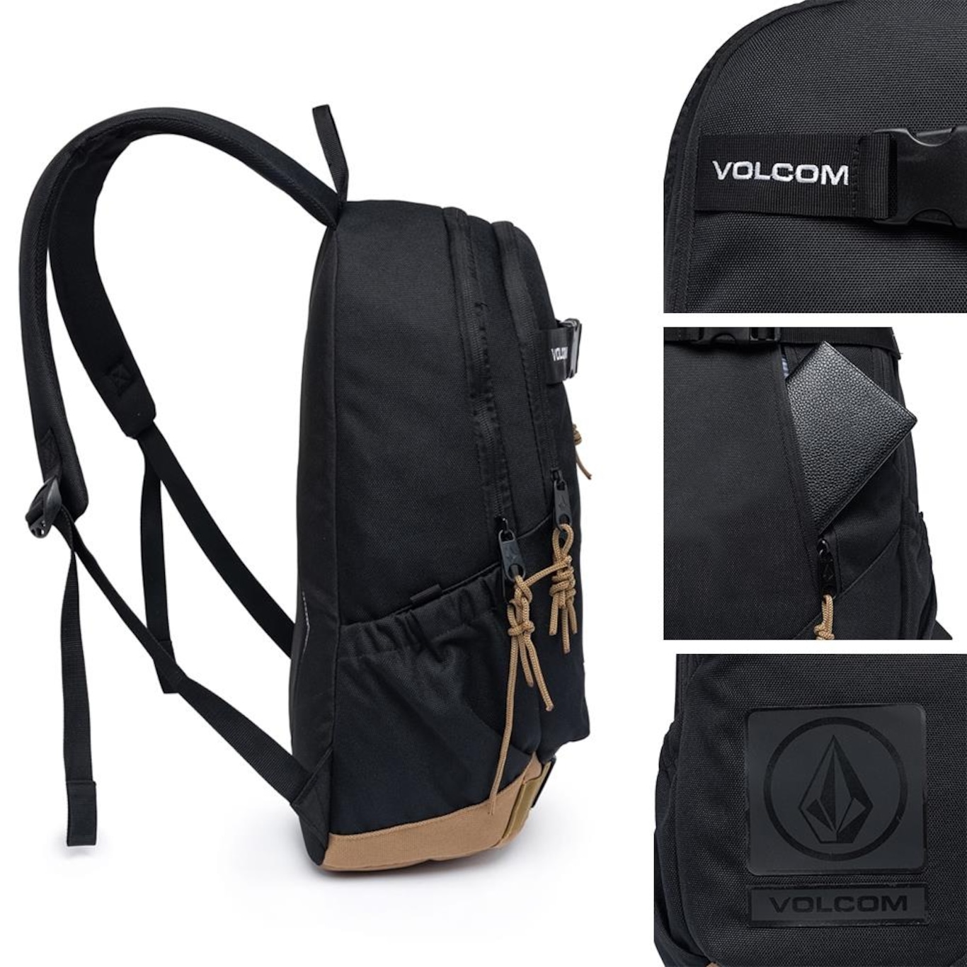 Mochila Volcom Reforçada Espaçosa Moderna - 20 Litros - Foto 2