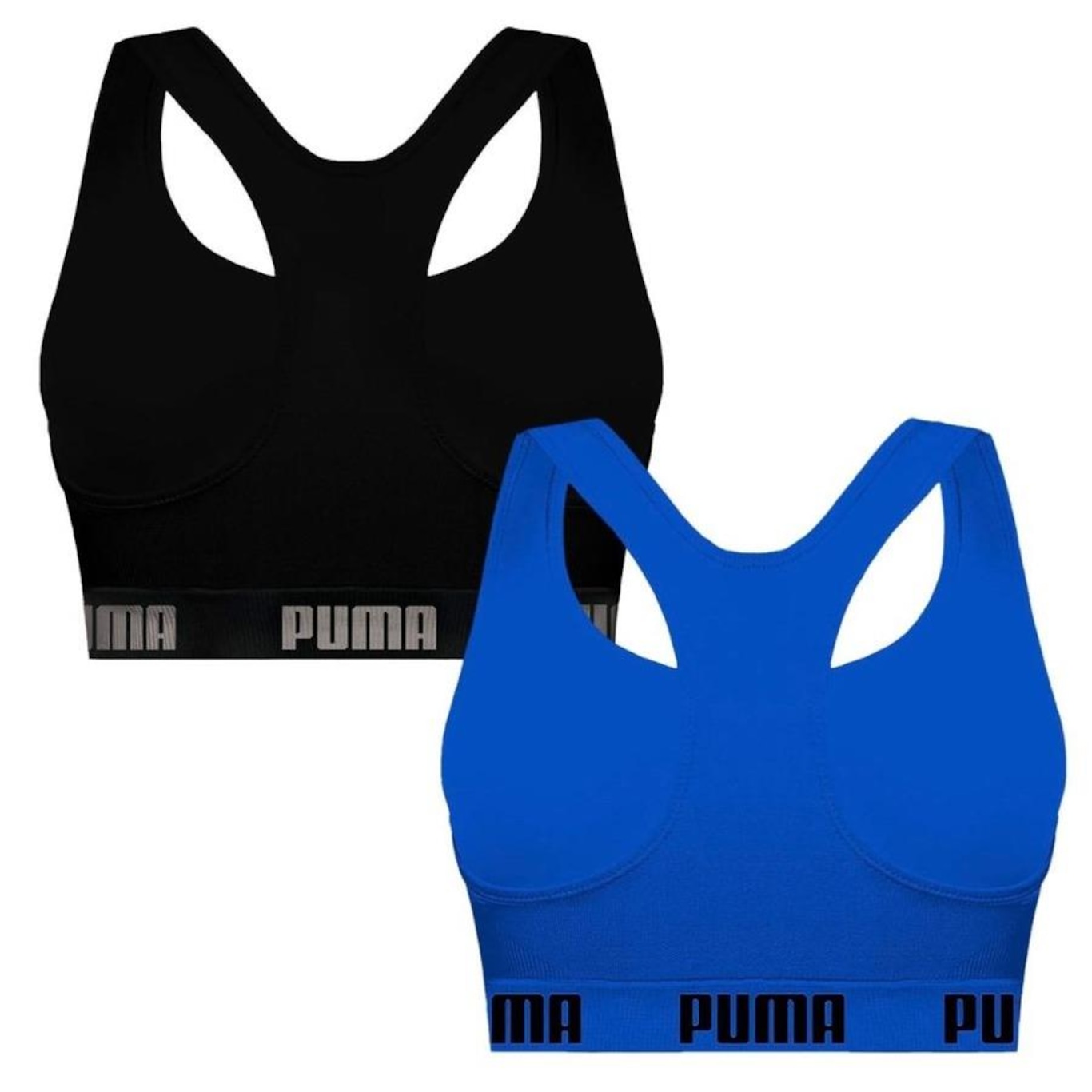 Kit Top Puma Nadador Sem Costura - Feminino - 2 Unidades - Foto 2