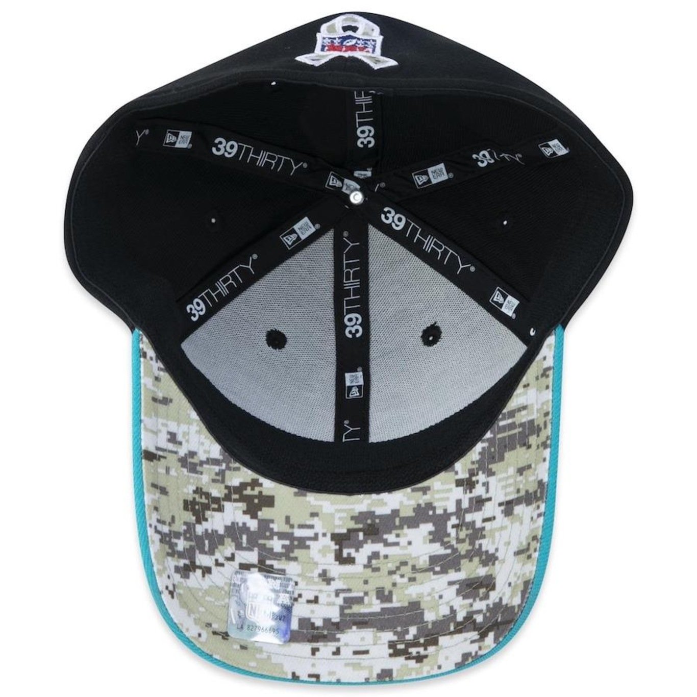 Boné Aba Curva New Era 39Thirty Miami Dolphins Salute To Service 2022 - Stretch Fit - Masculino - Foto 5