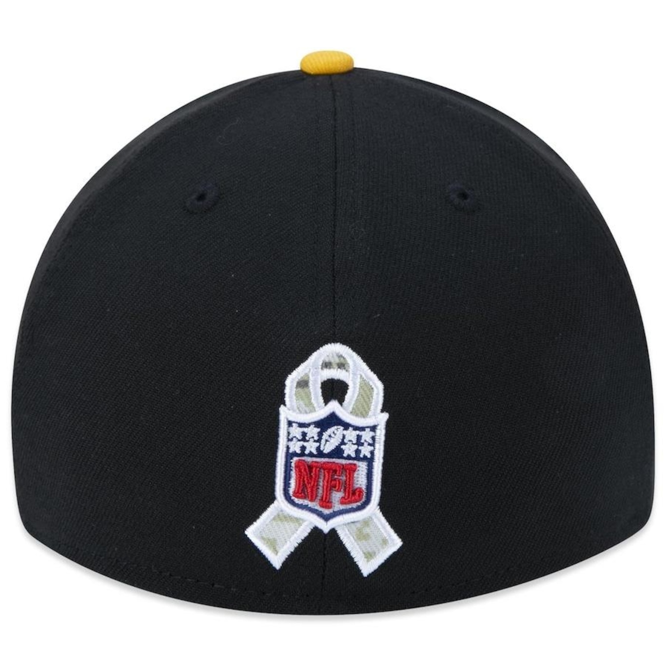 Boné Aba Curva New Era 39Thirty Pittsburgh Steelers Salute To Service 2022 - Stretch Fit - Masculino - Foto 4