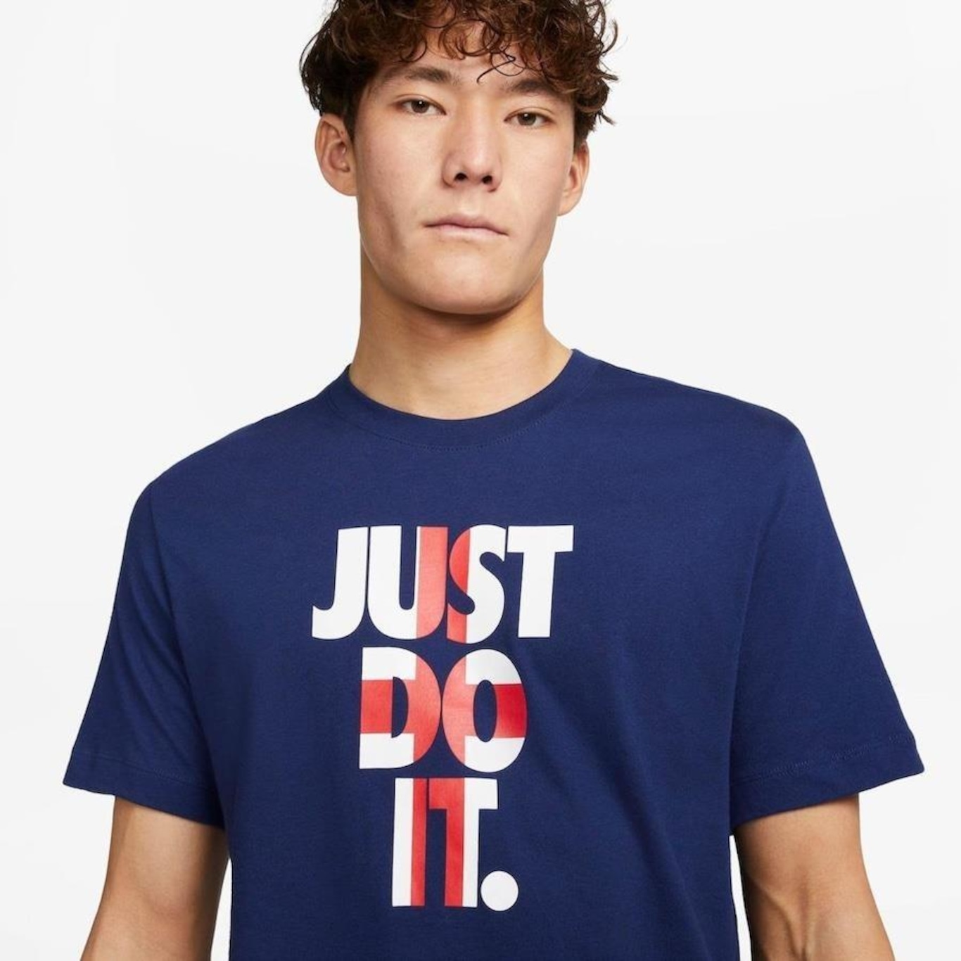 Nike just do it t hot sale shirt blue