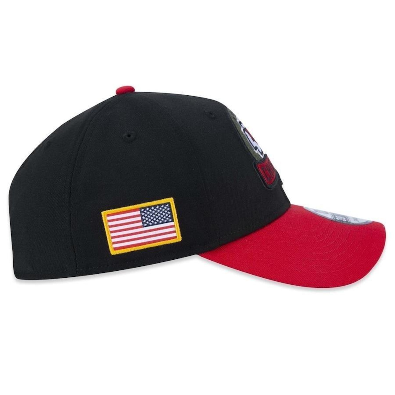 Boné Aba Curva New Era 39Thirty Kansas City Chiefs Salute To Service 2022 - Stretch Fit - Masculino - Foto 5