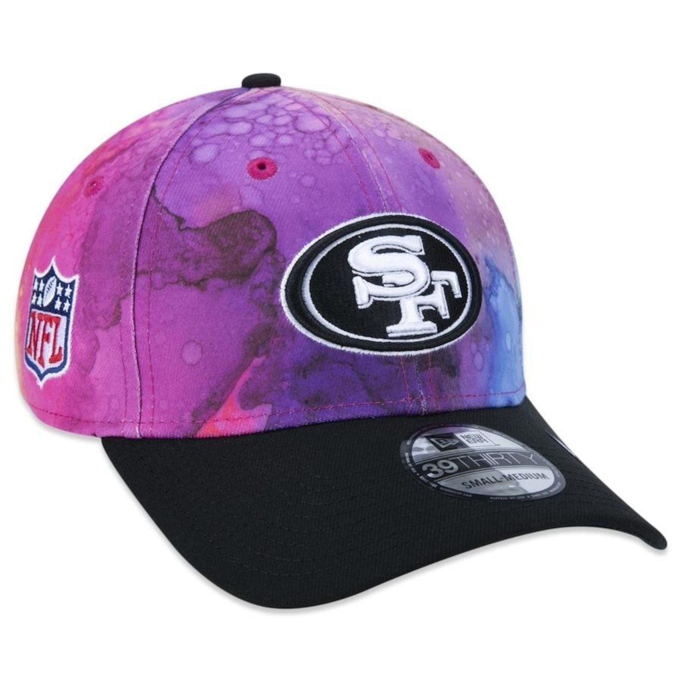 Boné Aba Curva New Era 39Thirty San Francisco 49Ers Crucial Catch 2022 - Stretch Fit - Masculino - Foto 1