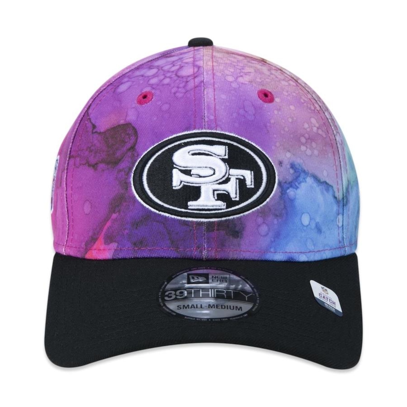 Boné Aba Curva New Era 39Thirty San Francisco 49Ers Crucial Catch 2022 - Stretch Fit - Masculino - Foto 2